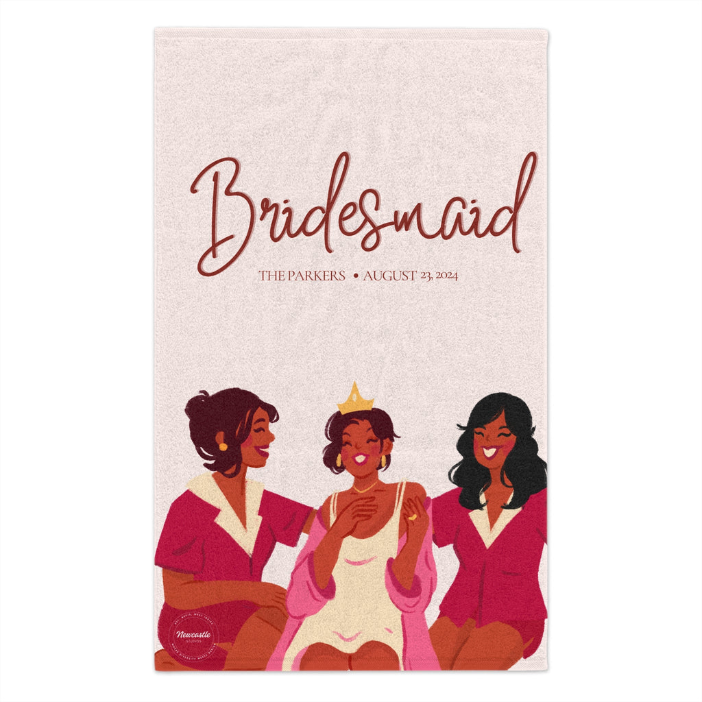 Personalized "Bridesmaid" Hand/Face Towel
