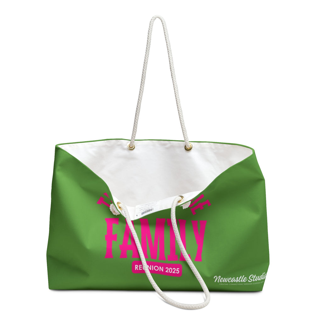 TempleMADE Us Family Weekend Bag (Pink + Green)