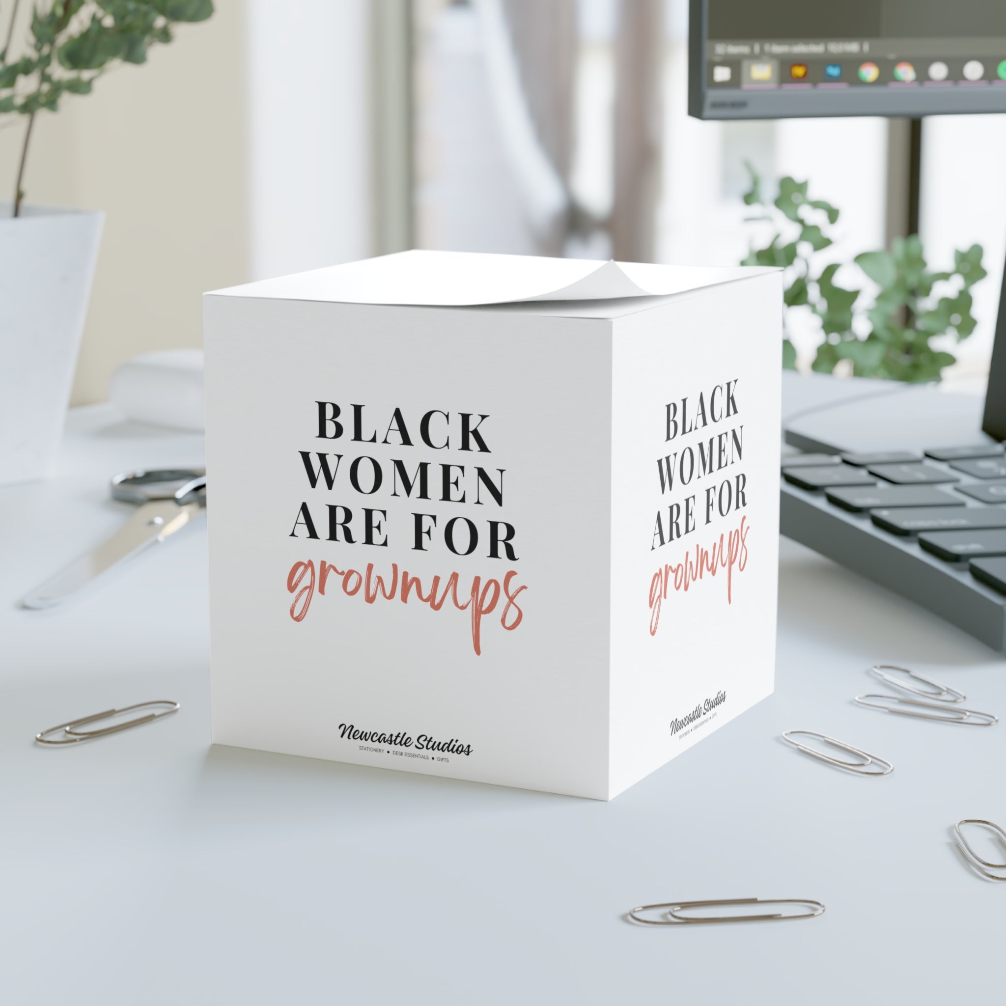 "Black Women are for Grownups" Note Cube