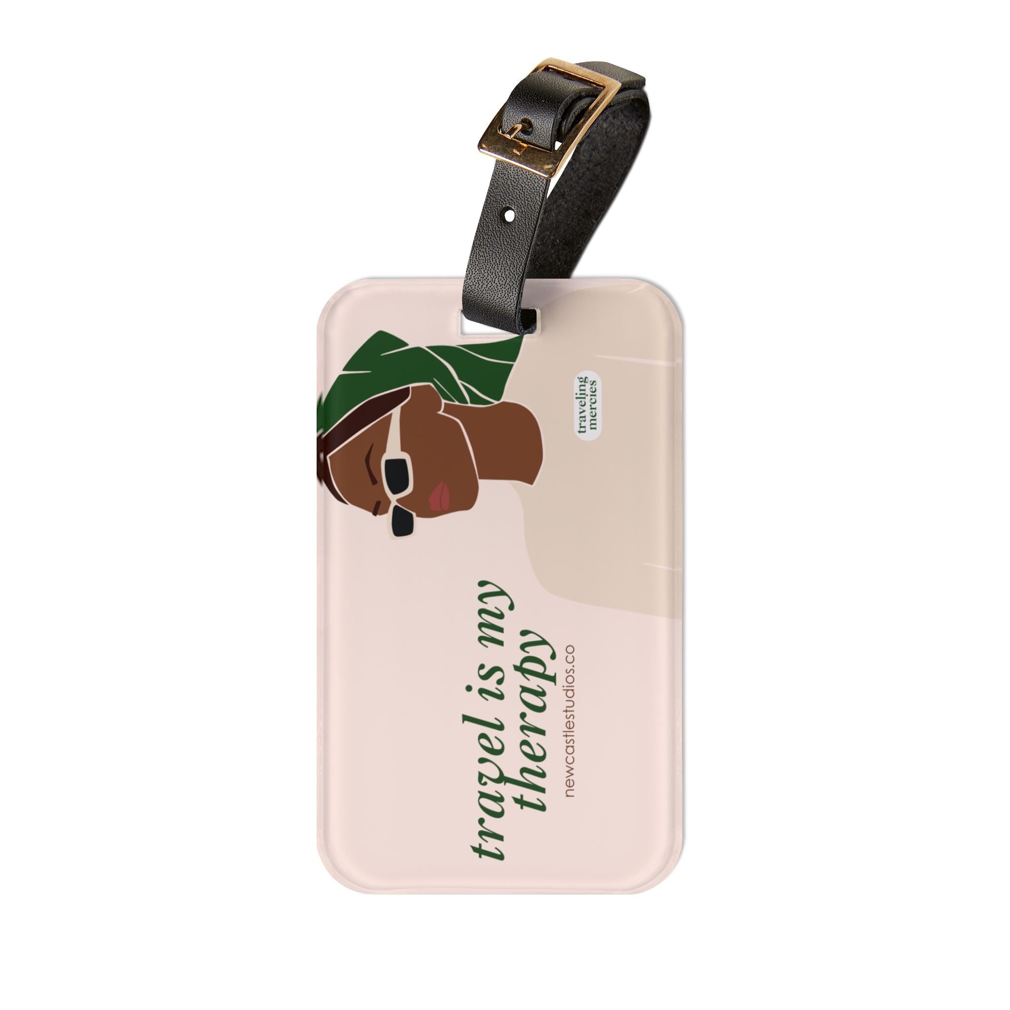 "Travel is my Therapy" Luggage Tag