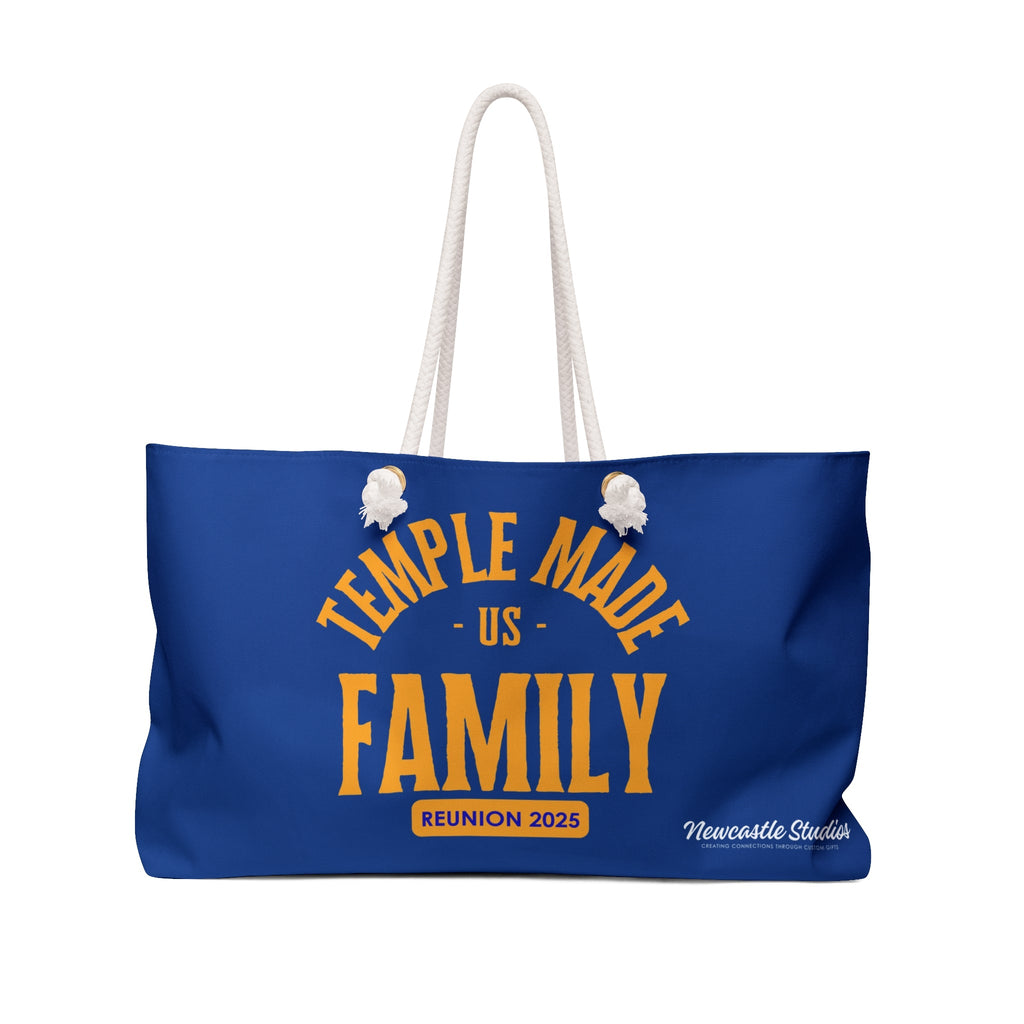 TempleMADE Us Family Weekend Bag (blue + yellow)