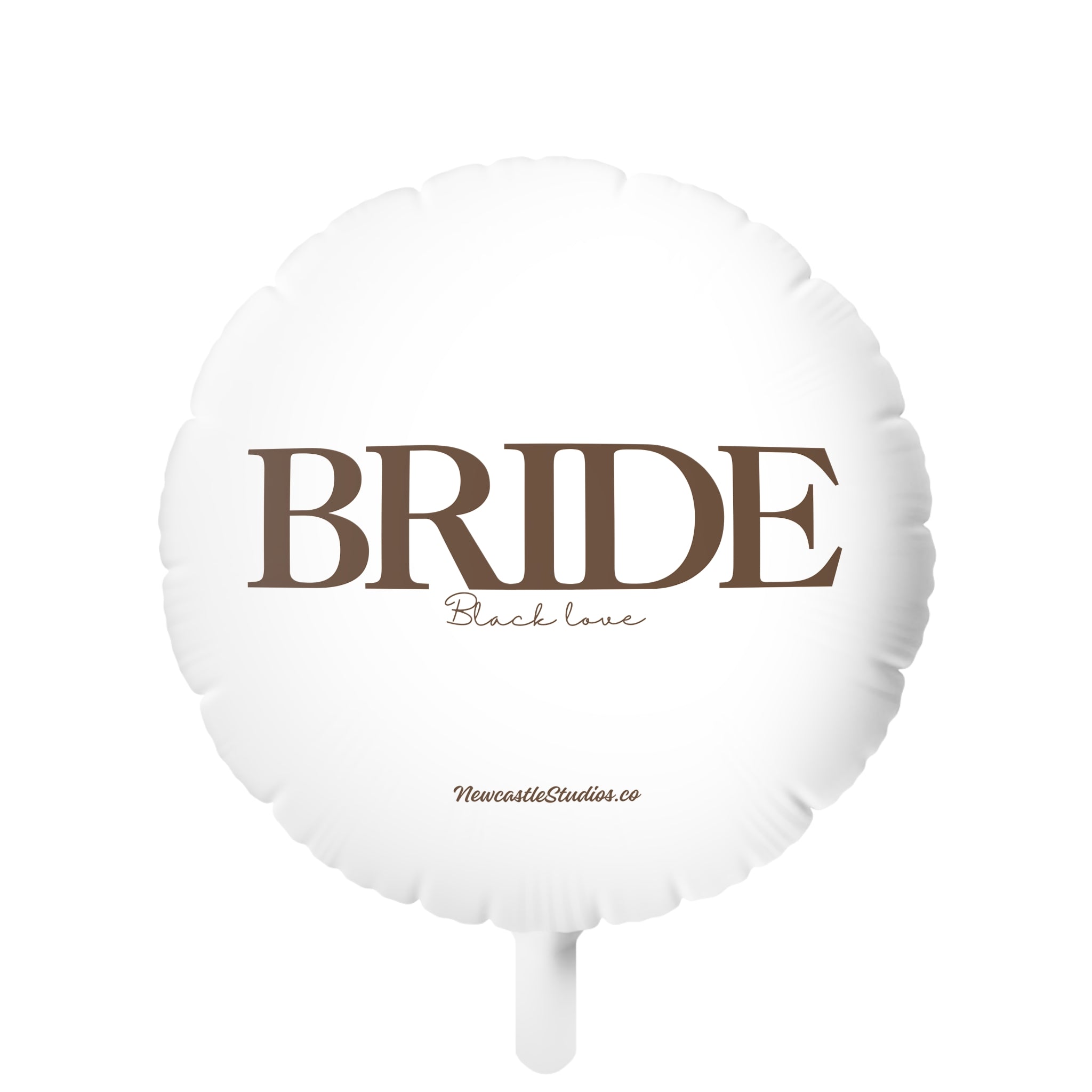 "Bride Black Love" Helium Balloon (22 in)
