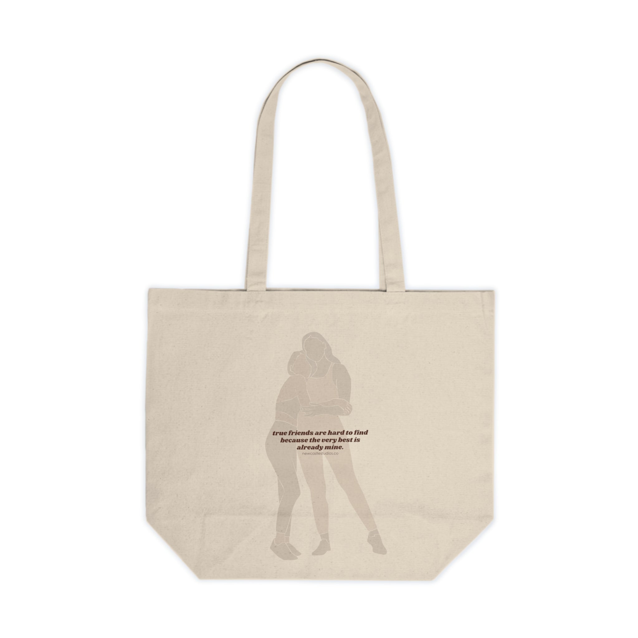 "True Friends" Canvas Shopping Tote