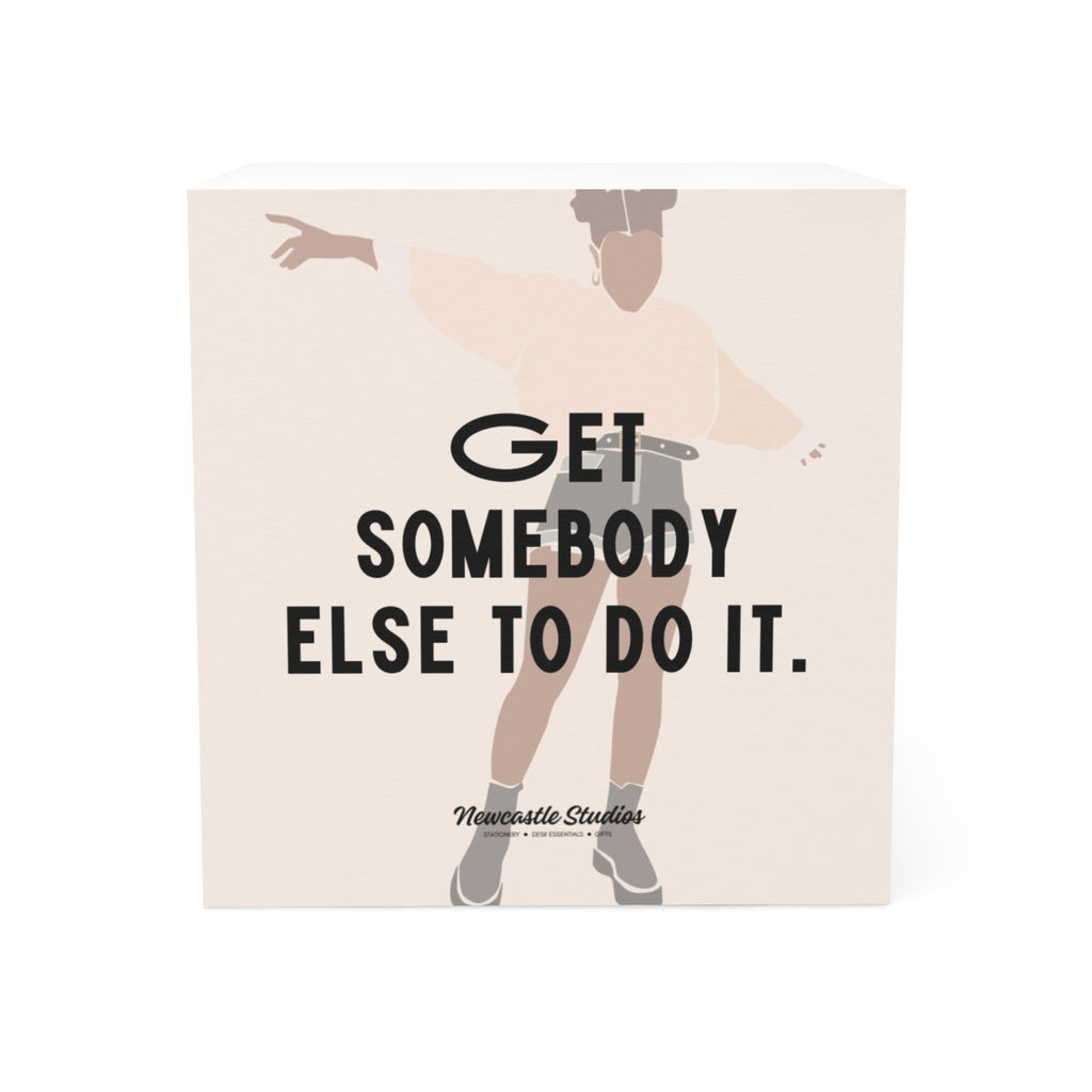 "Boundaries, Not Burnout" Note Cube