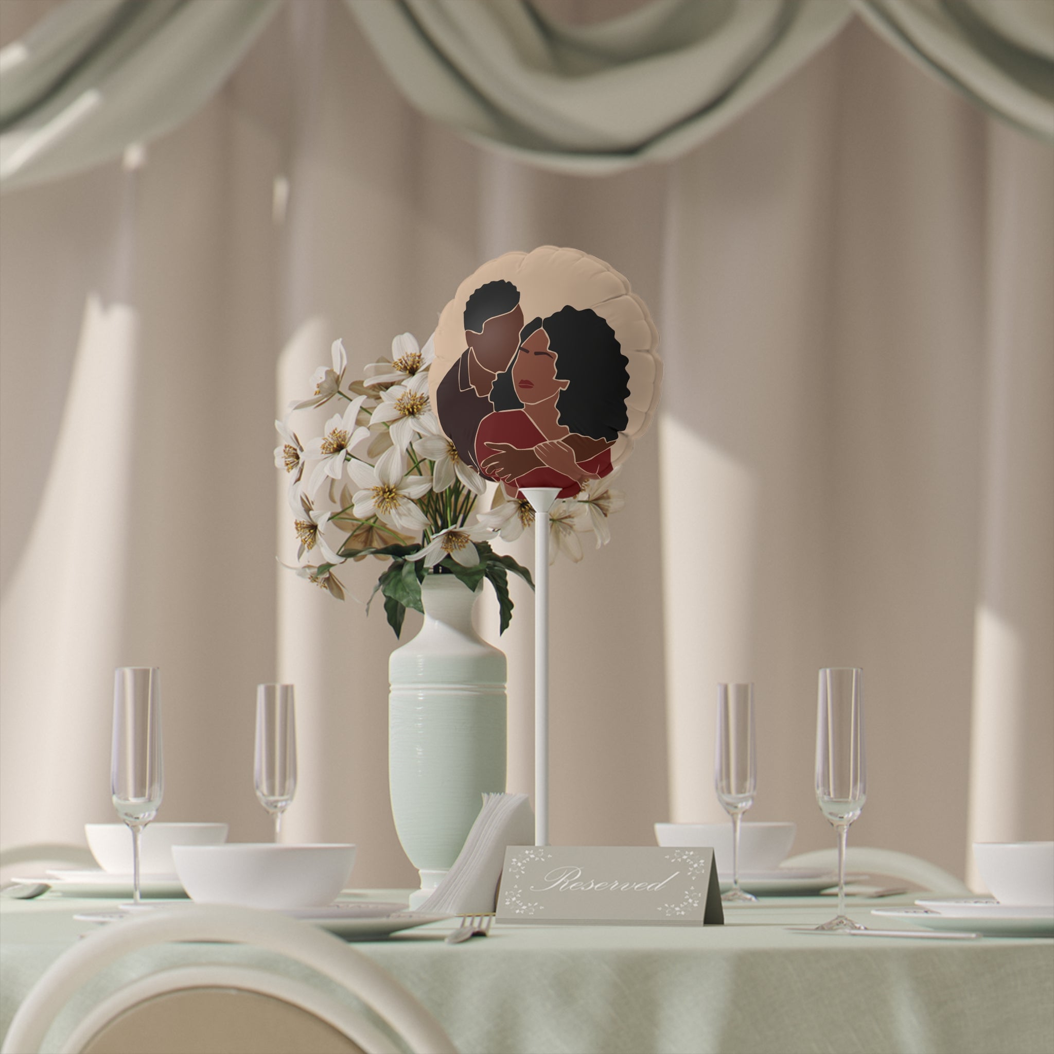 "Black Love #3" Balloon (6 in)