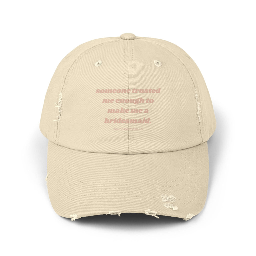 "Bridesmaid" Distressed Hat