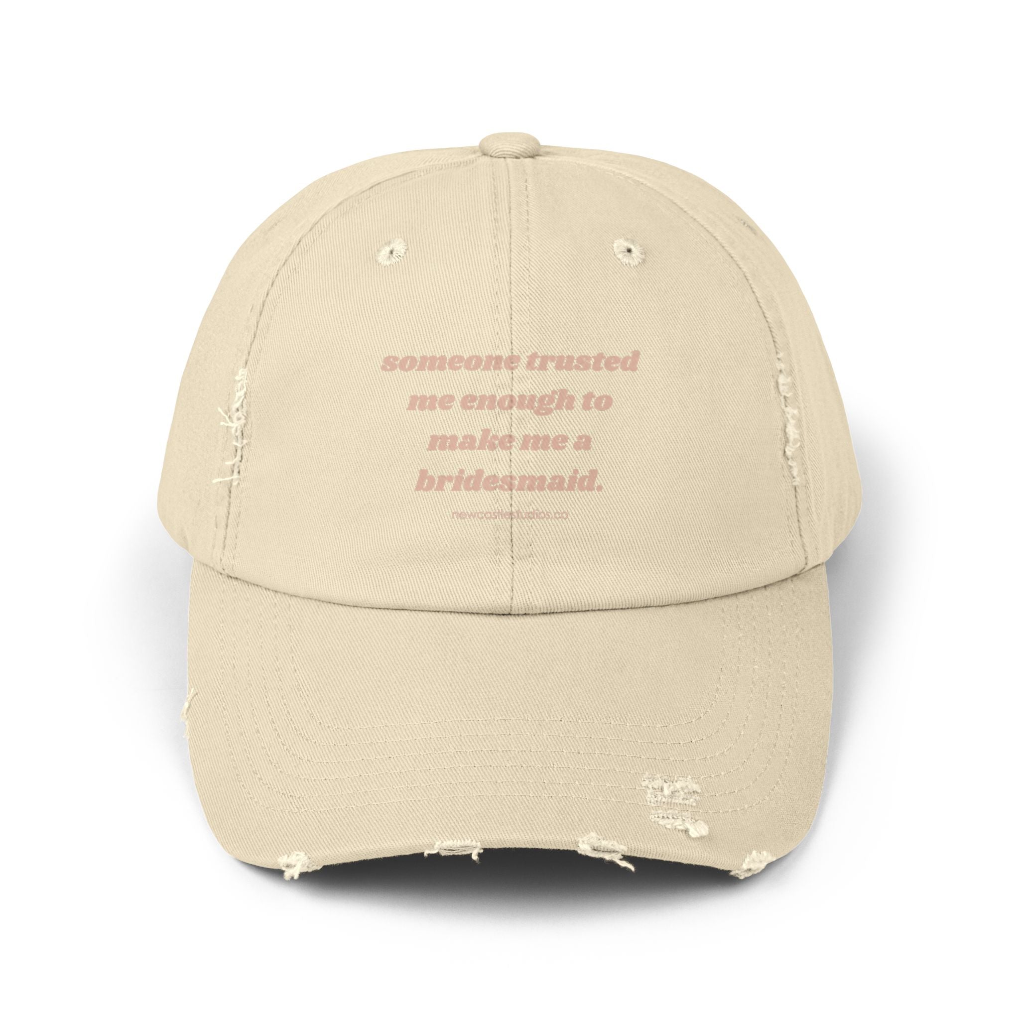 "Bridesmaid" Distressed Hat