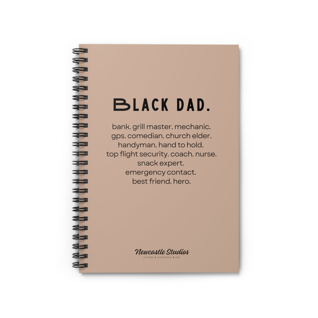 "Black Dad" Spiral Notebook