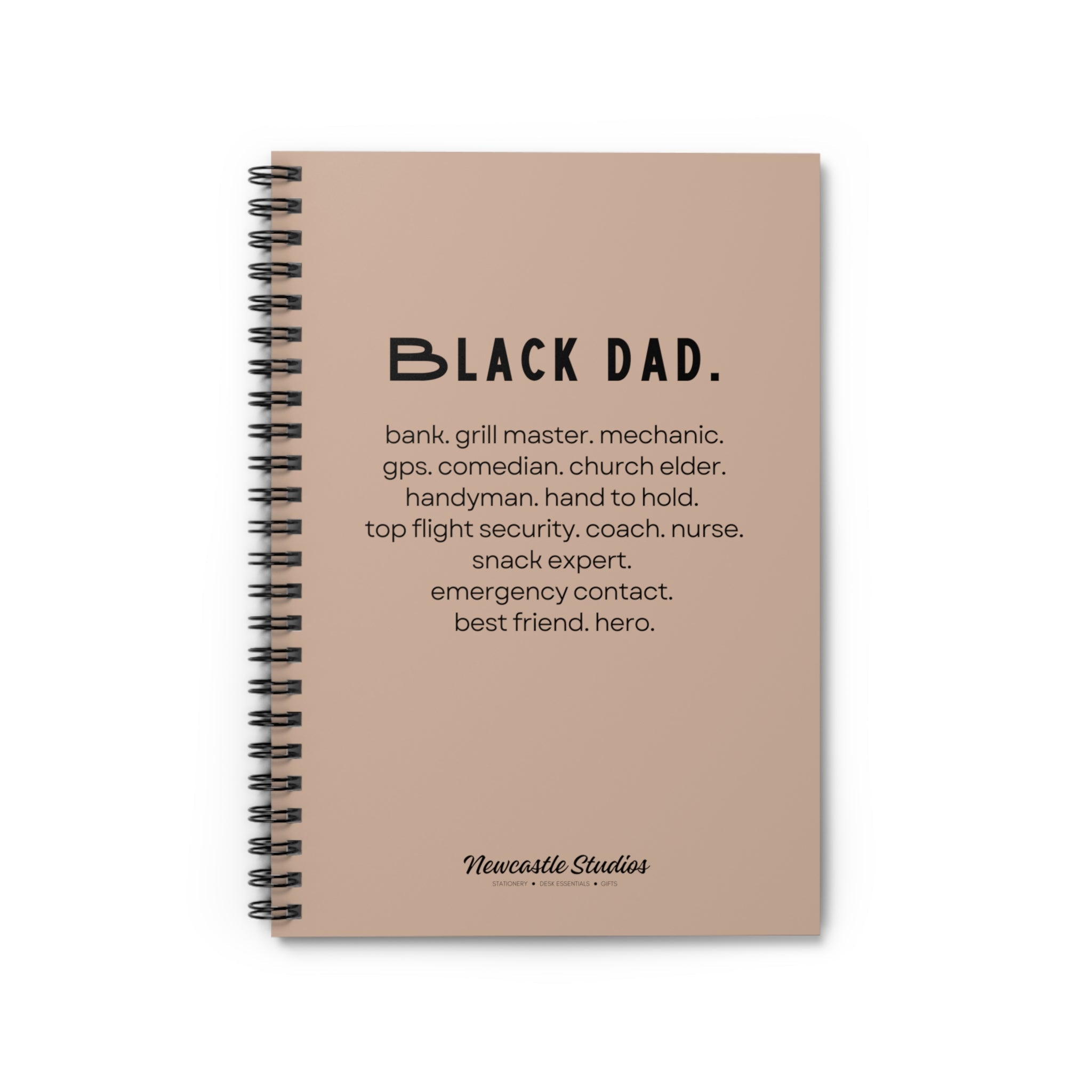 "Black Dad" Spiral Notebook
