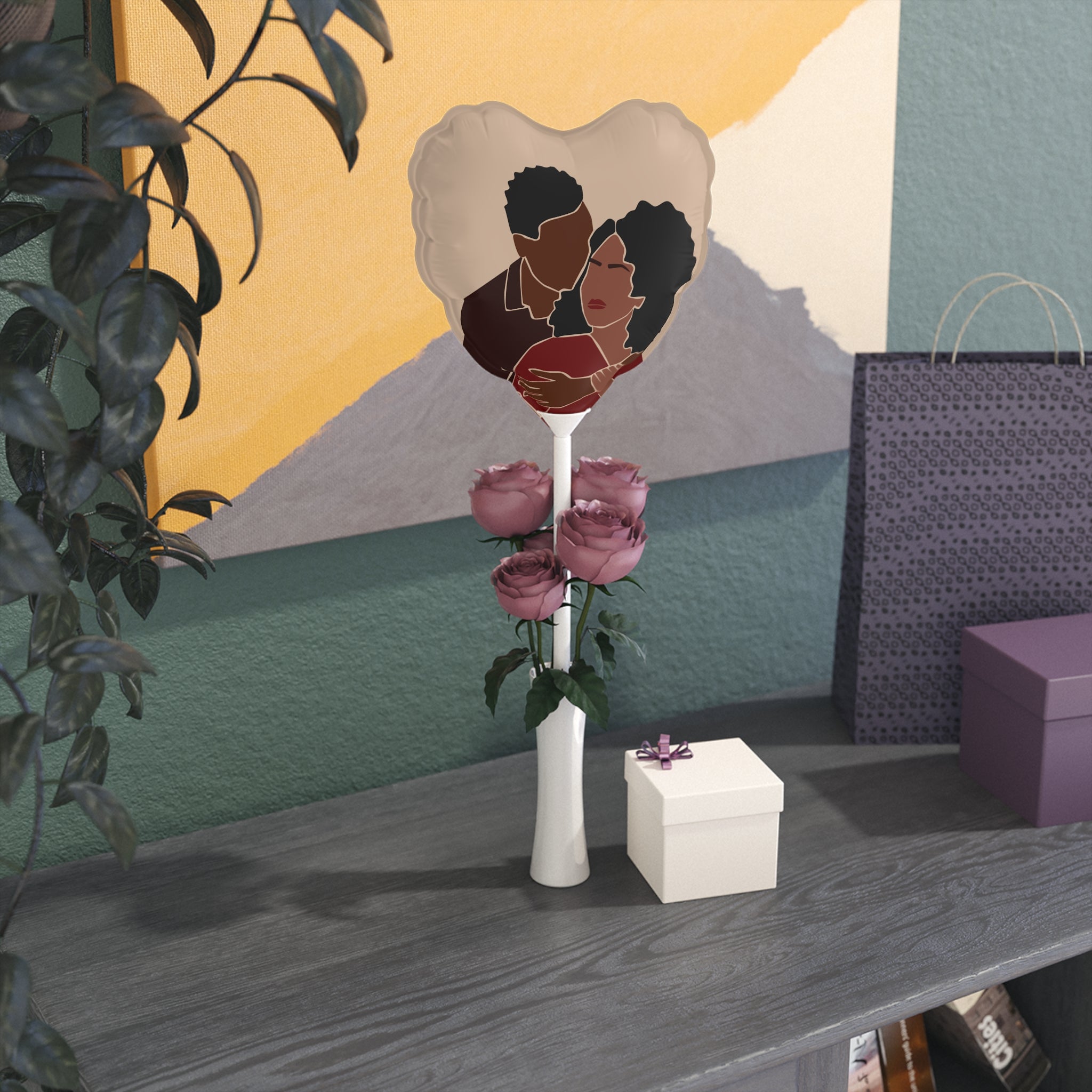 "Black Love #3" Balloon (6 in)