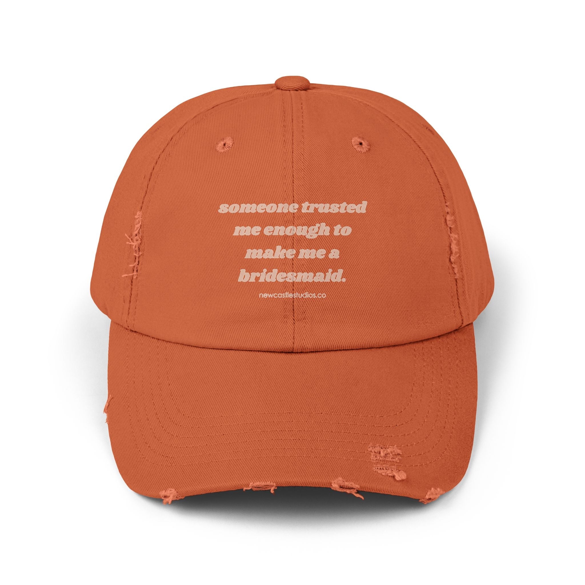 "Bridesmaid" Distressed Hat