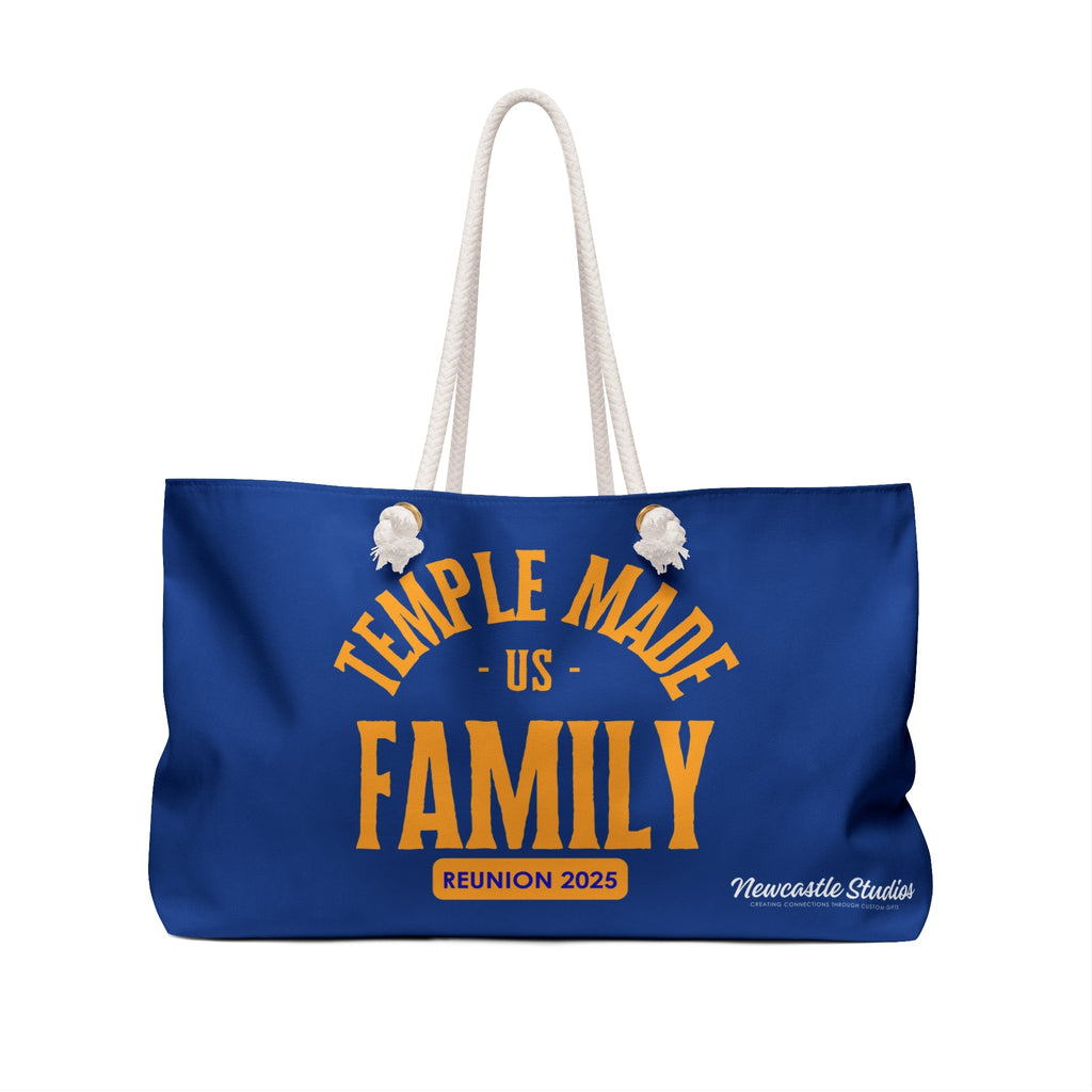 TempleMADE Us Family Weekend Bag (blue + yellow)