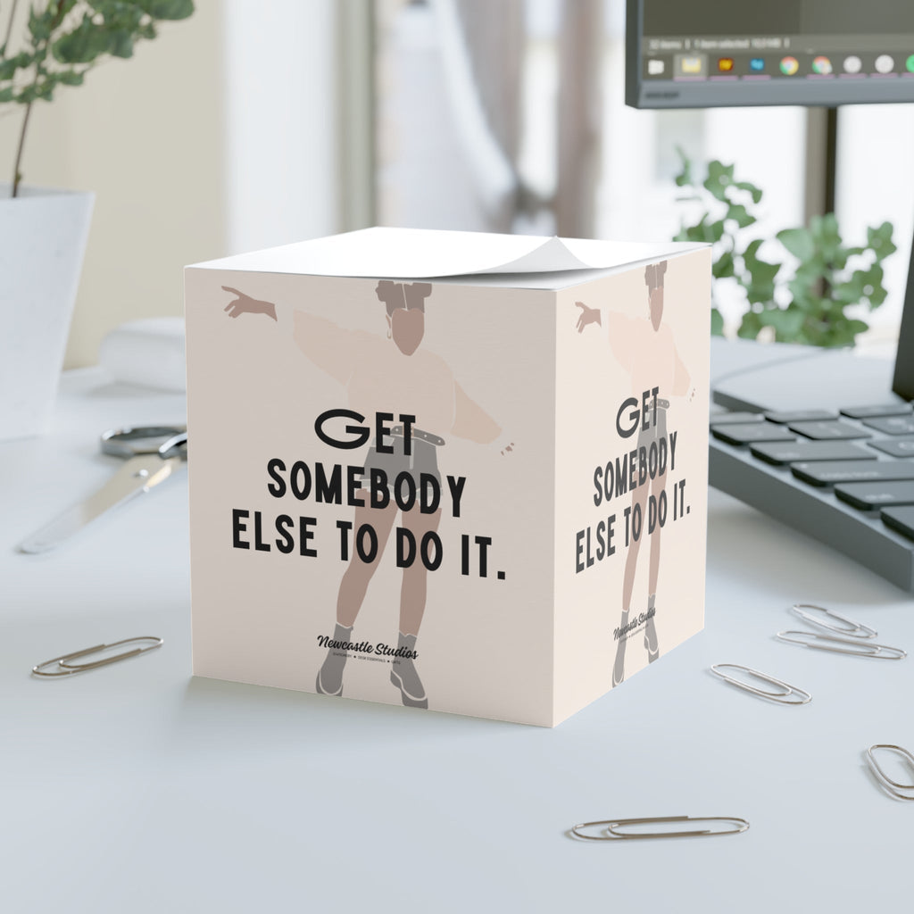 "Boundaries, Not Burnout" Note Cube