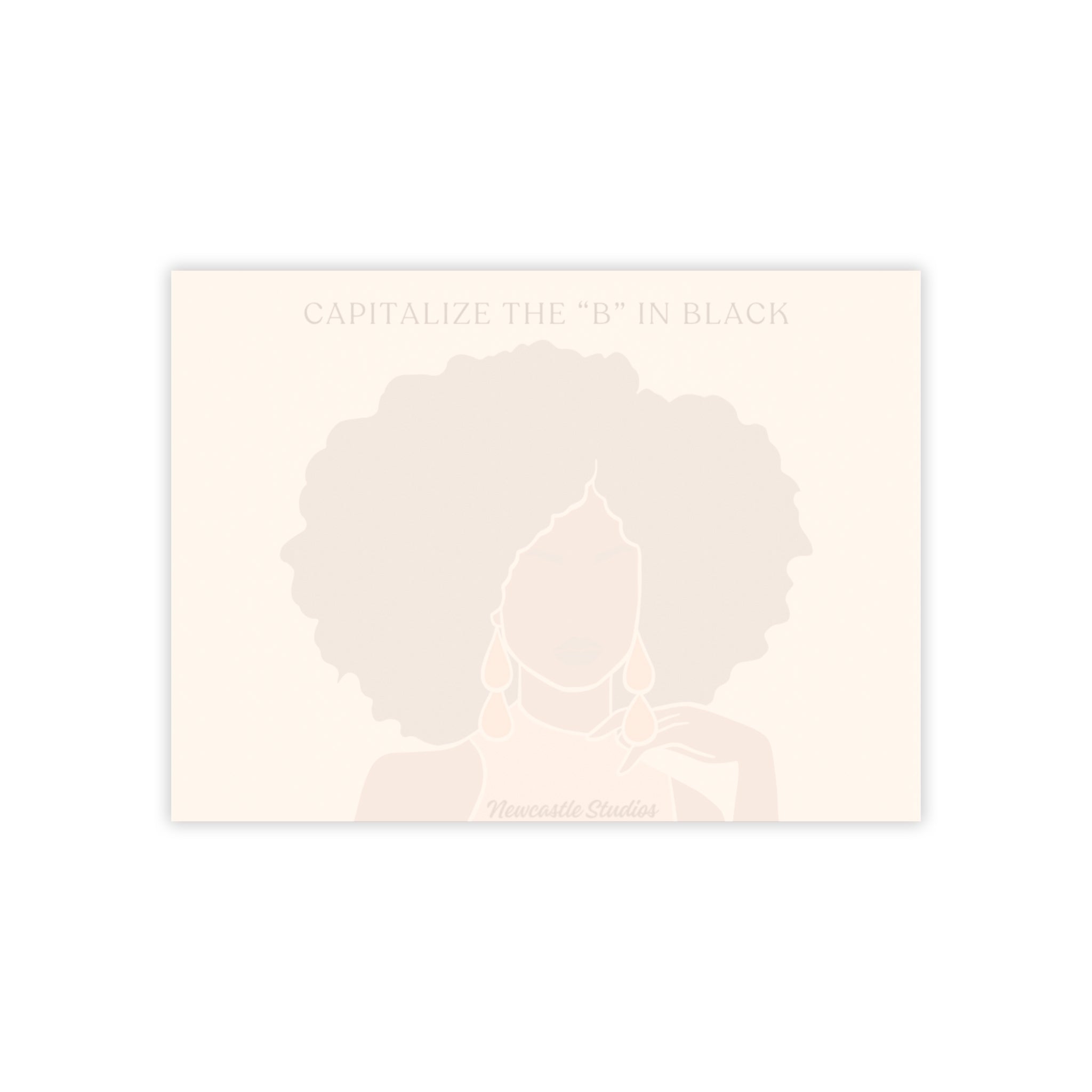 "Capitalize the 'B' in Black #1" Post-it® Notepad (Various Sizes)