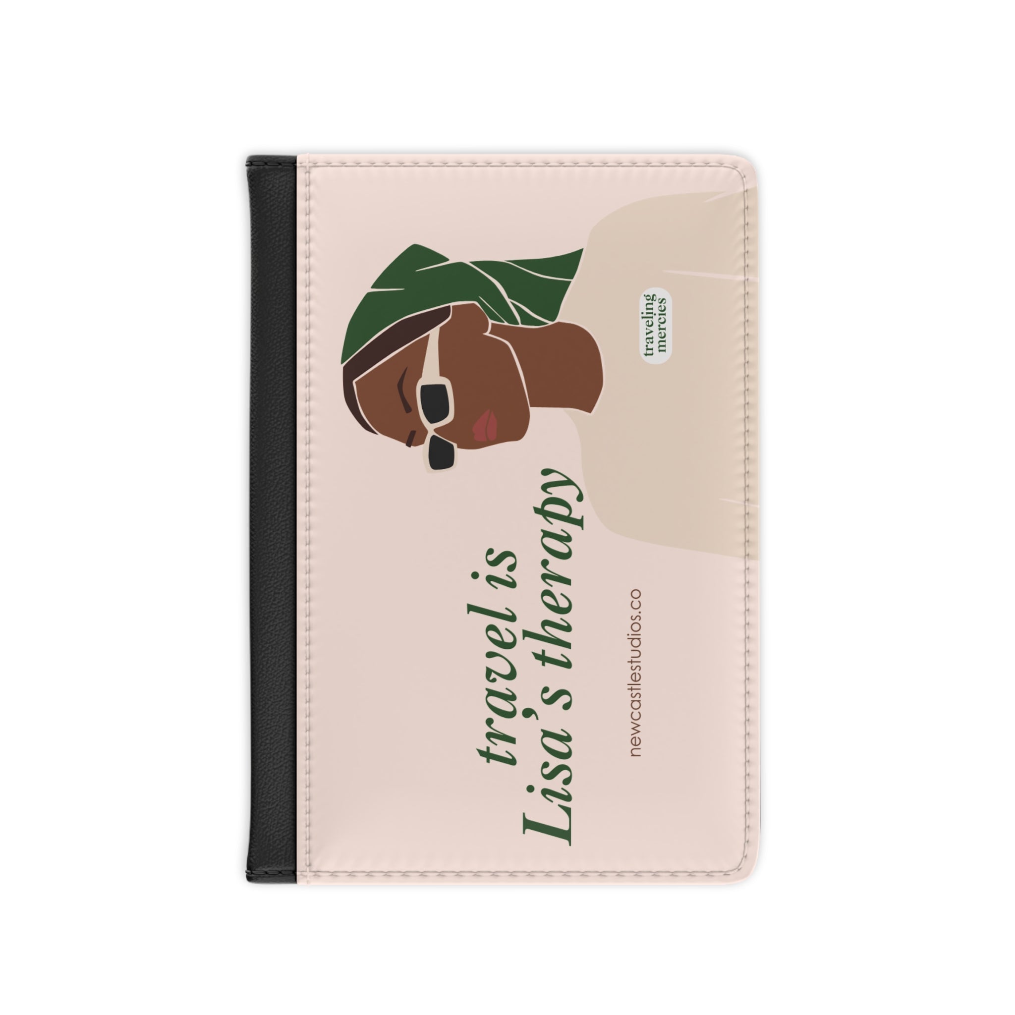 Personalized "Travel is my Therapy" Passport Cover
