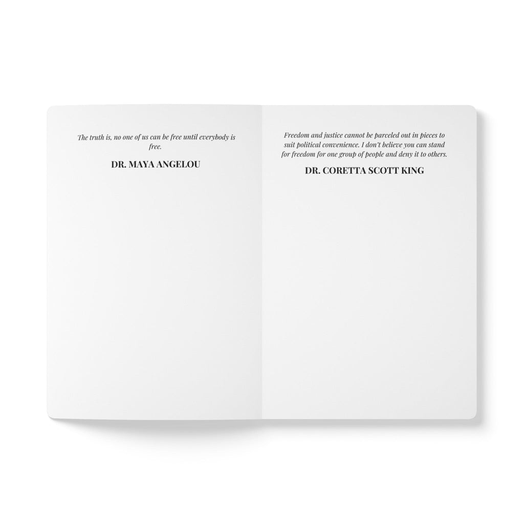 "Juneteenth" Softcover Notebook (With Quotes Inside)