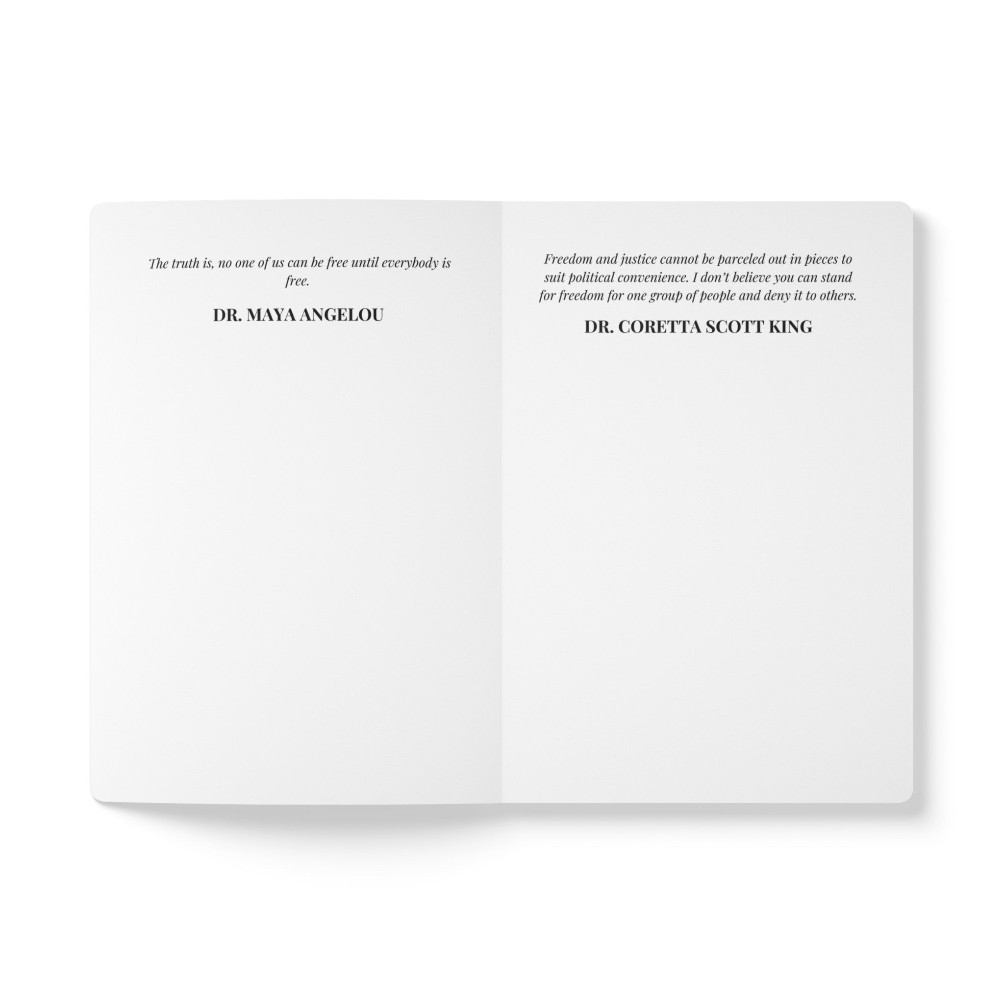 "Juneteenth" Softcover Notebook (With Quotes Inside)