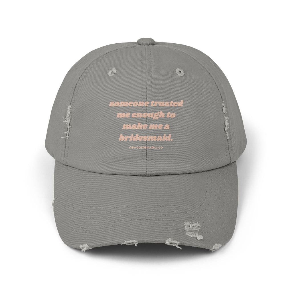 "Bridesmaid" Distressed Hat