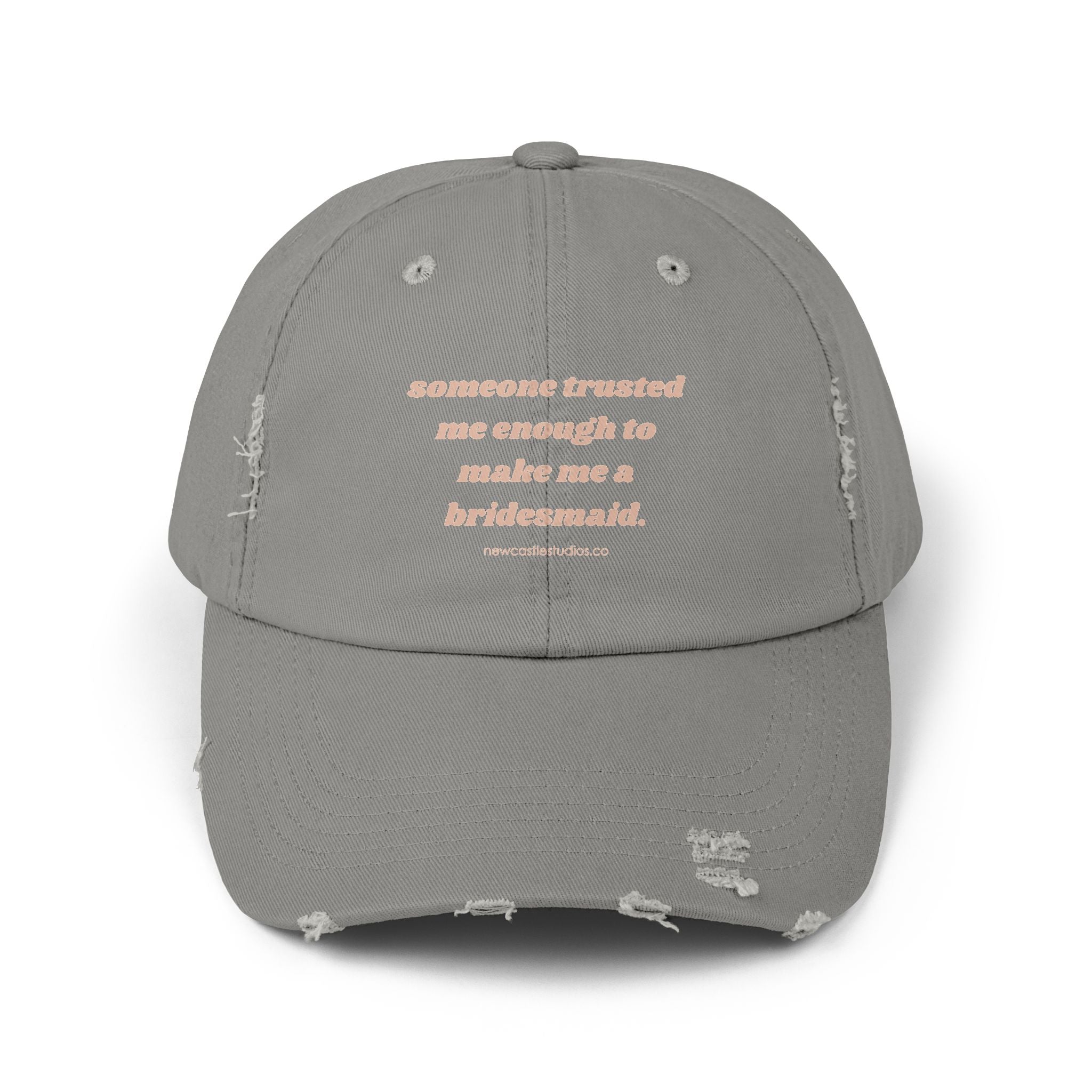 "Bridesmaid" Distressed Hat