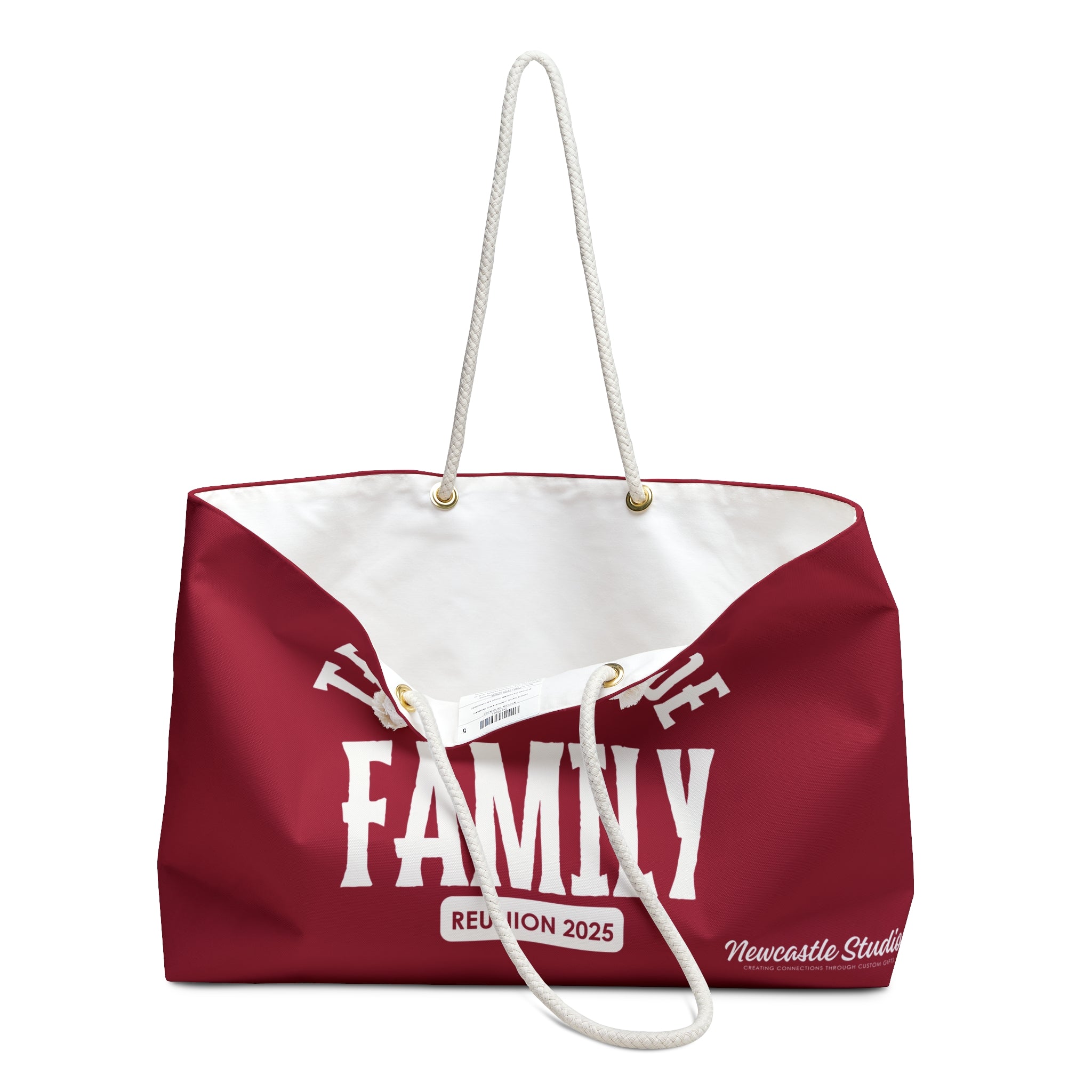 TempleMADE Us Family Weekend Bag (Cherry + White)