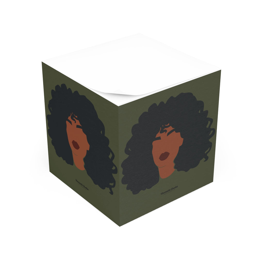 "Big Hair, Don't Care Note Cube
