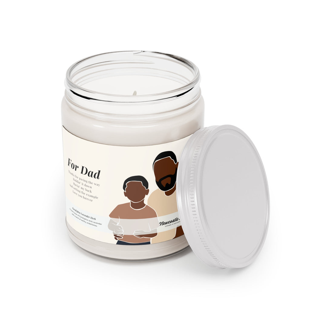 "For Dad #1" Glass Candle