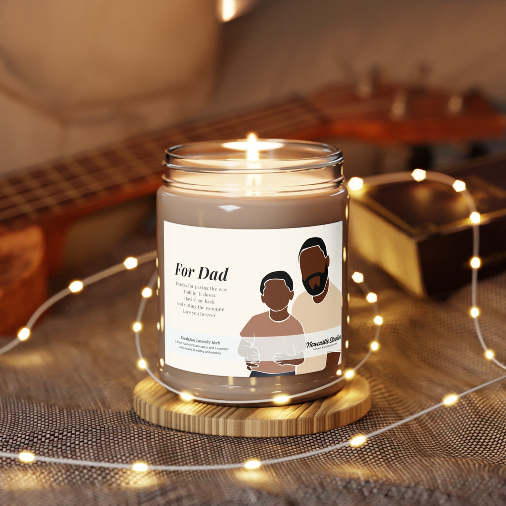 "For Dad #1" Glass Candle