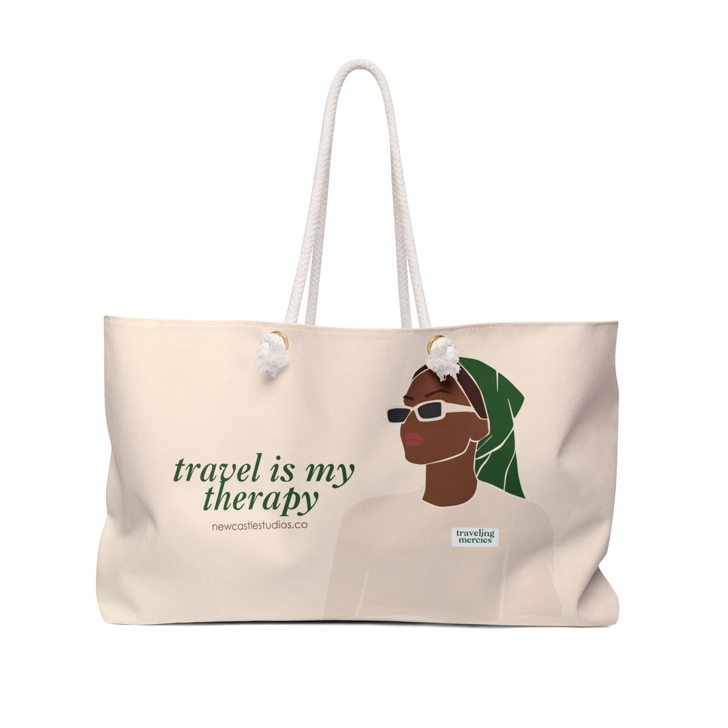 "Travel is my Therapy" Weekend Bag