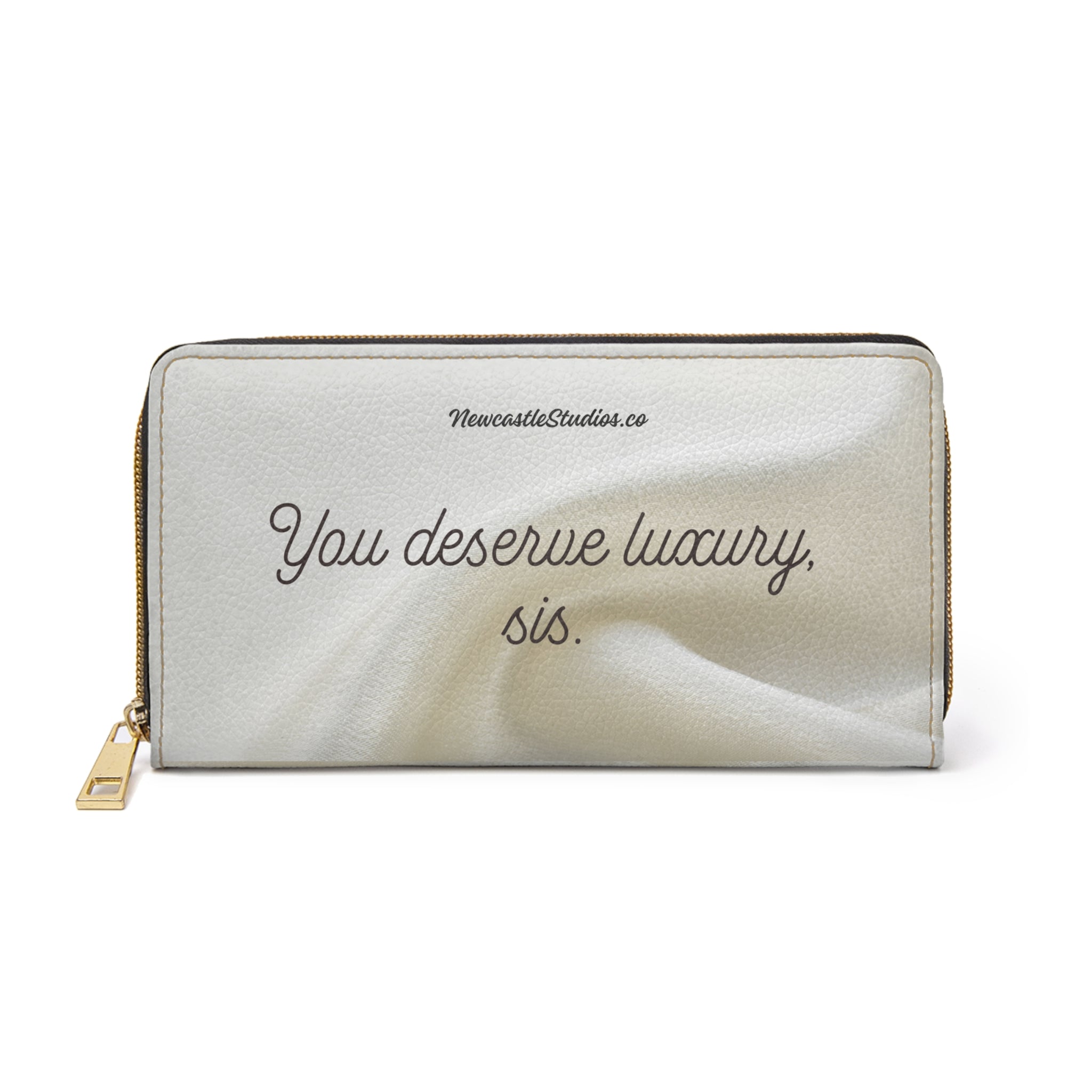 "You Deserve Luxury" Zipper Wallet