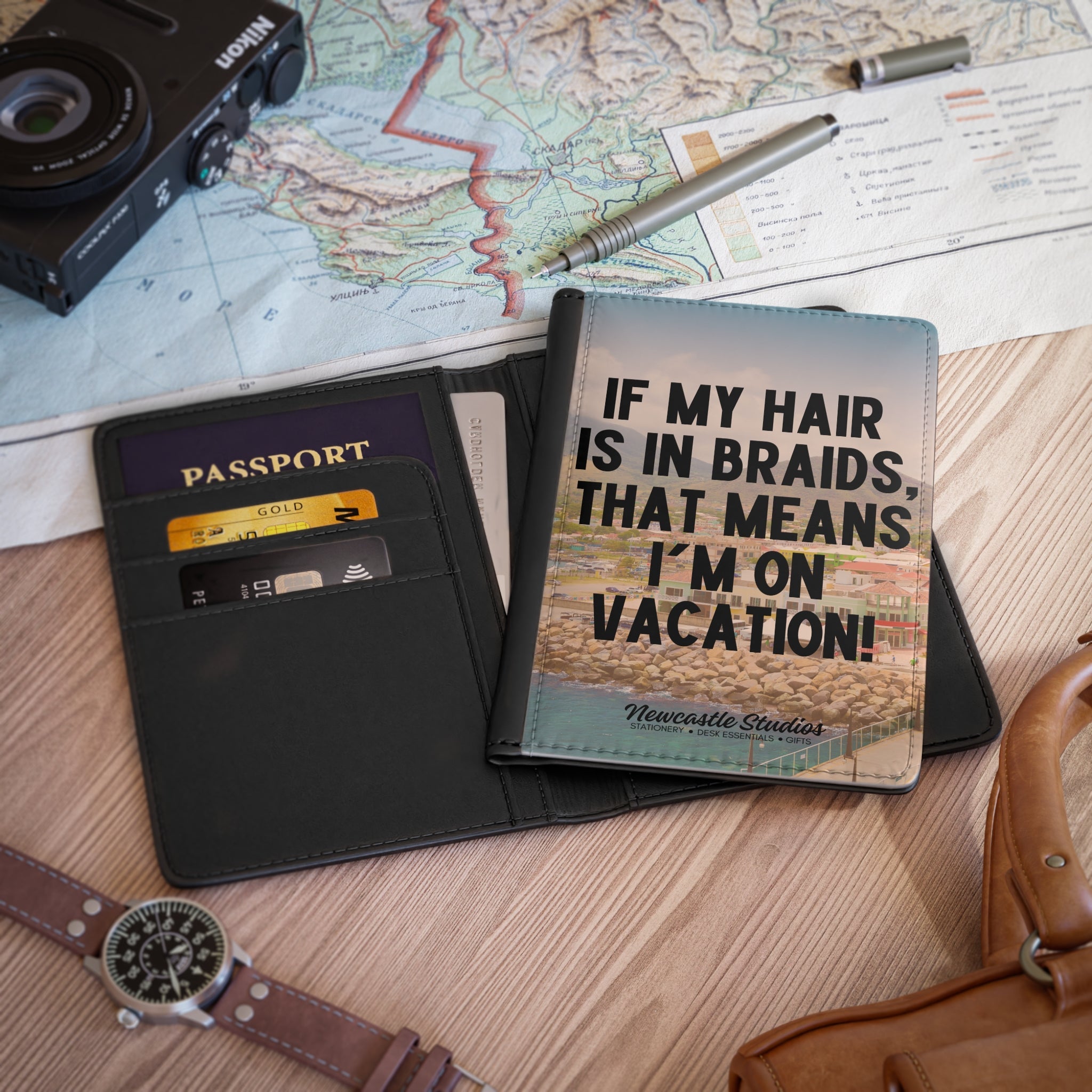 "I'm on Vacation #1" Passport Cover/Holder