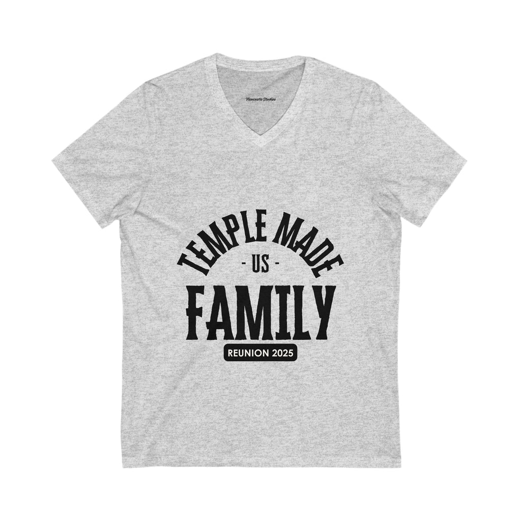 TempleMADE Us Family V-Neck T-Shirt (Adult + Unisex)