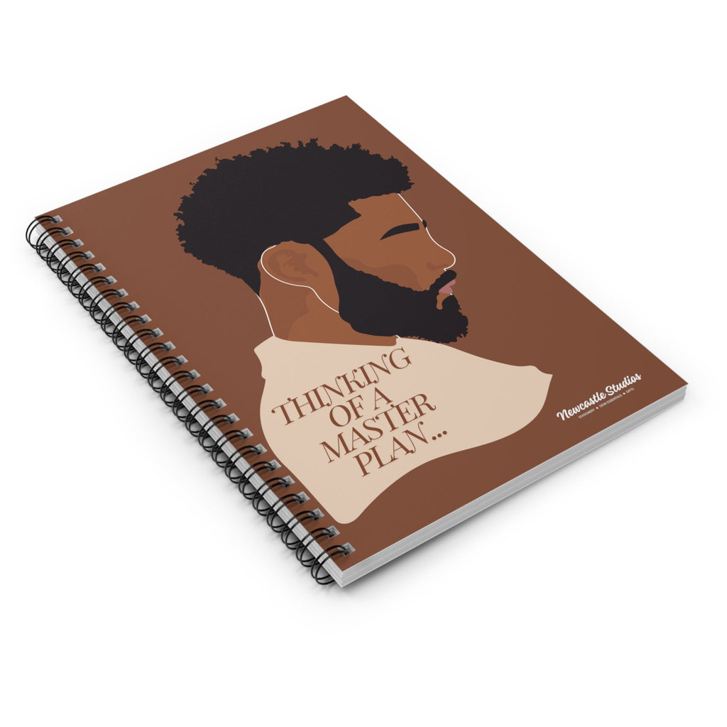 "Thinking of a Master Plan" Spiral Notebook