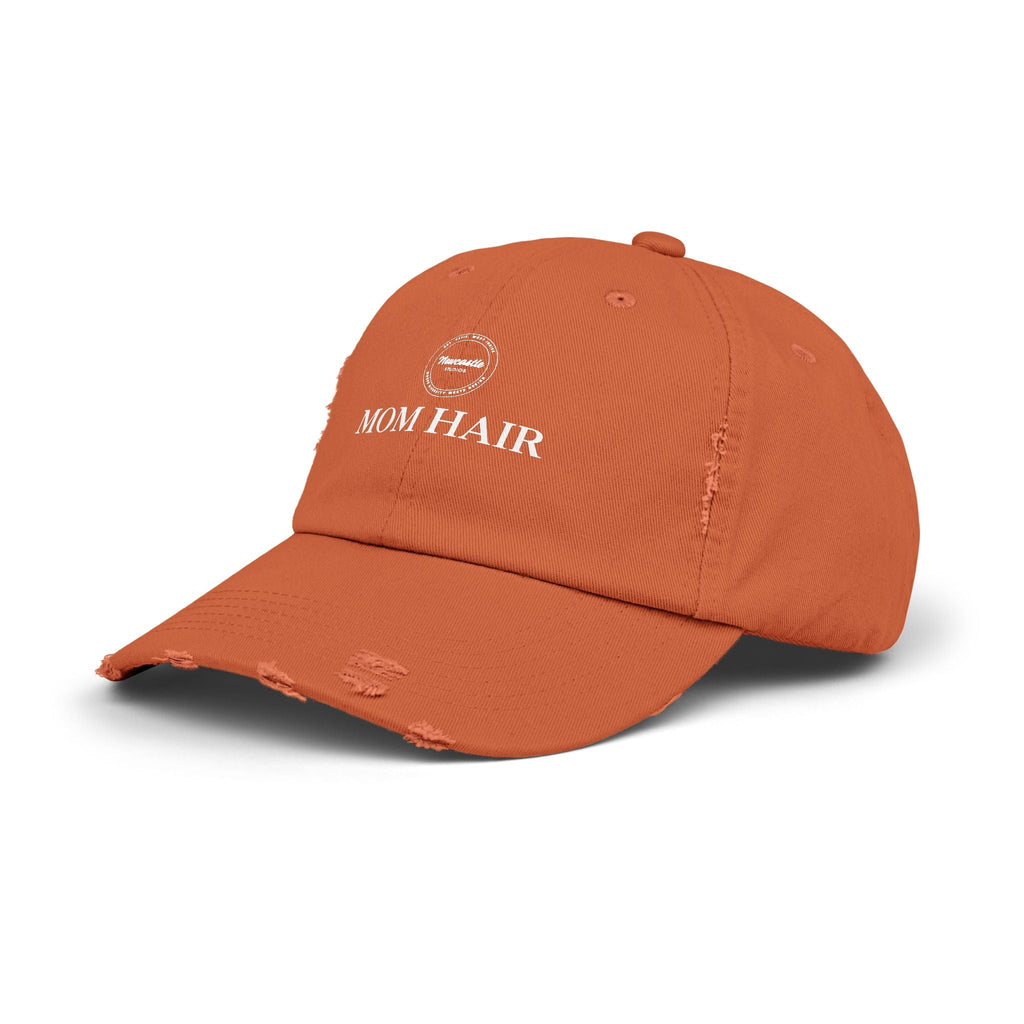 "Mom Hair" Distressed Hat