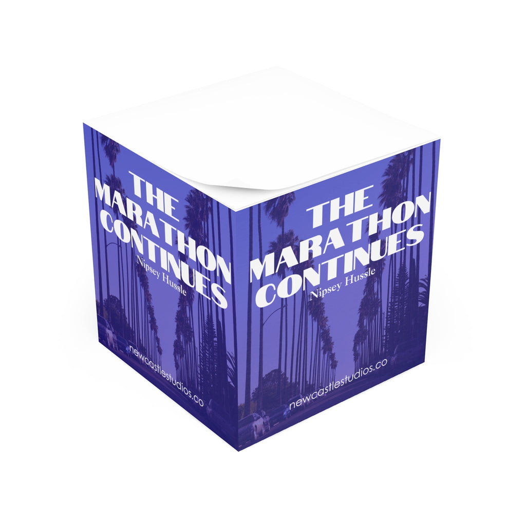 "The Marathon Continues" Note Cube