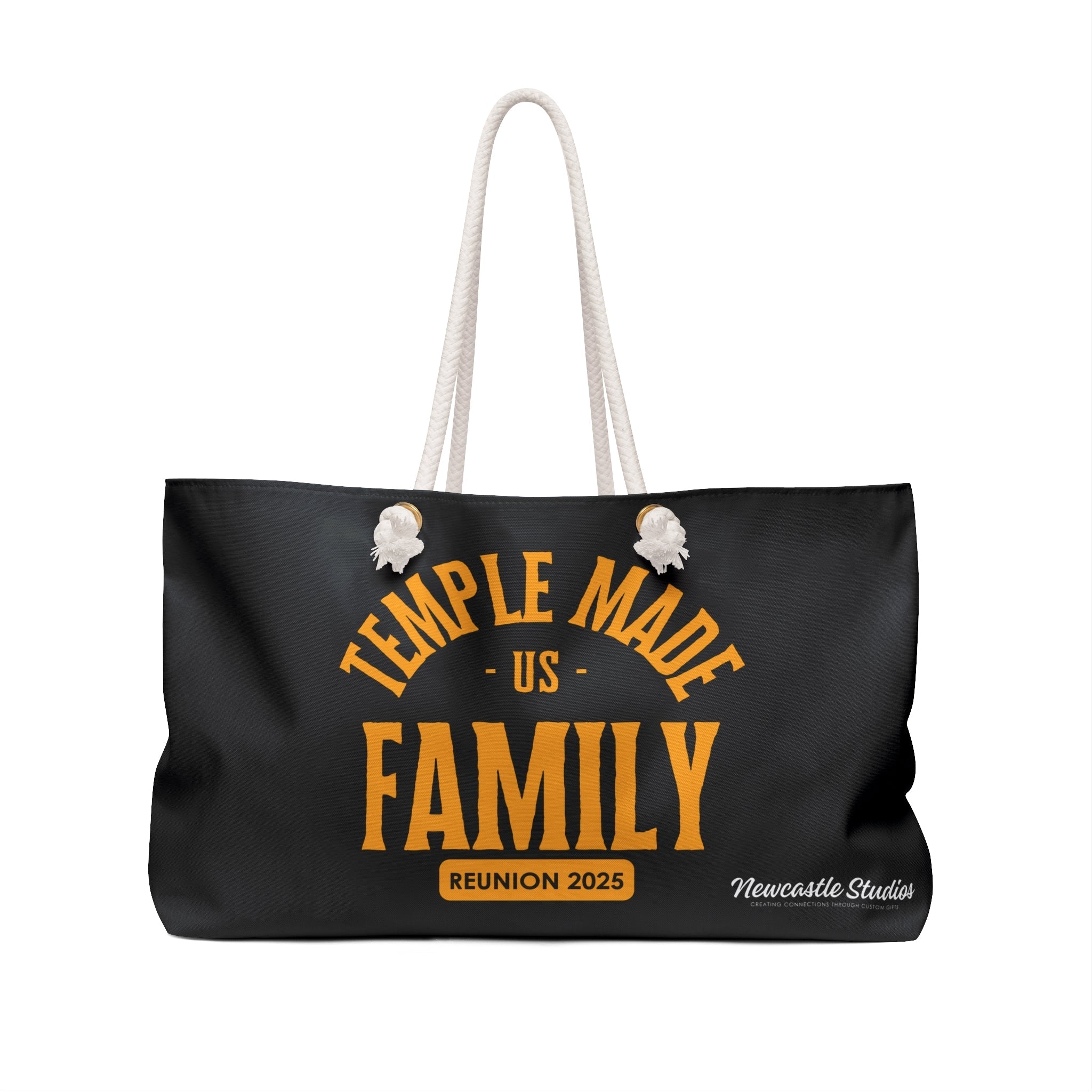 TempleMADE Us Family Weekend Bag (Black + Gold)