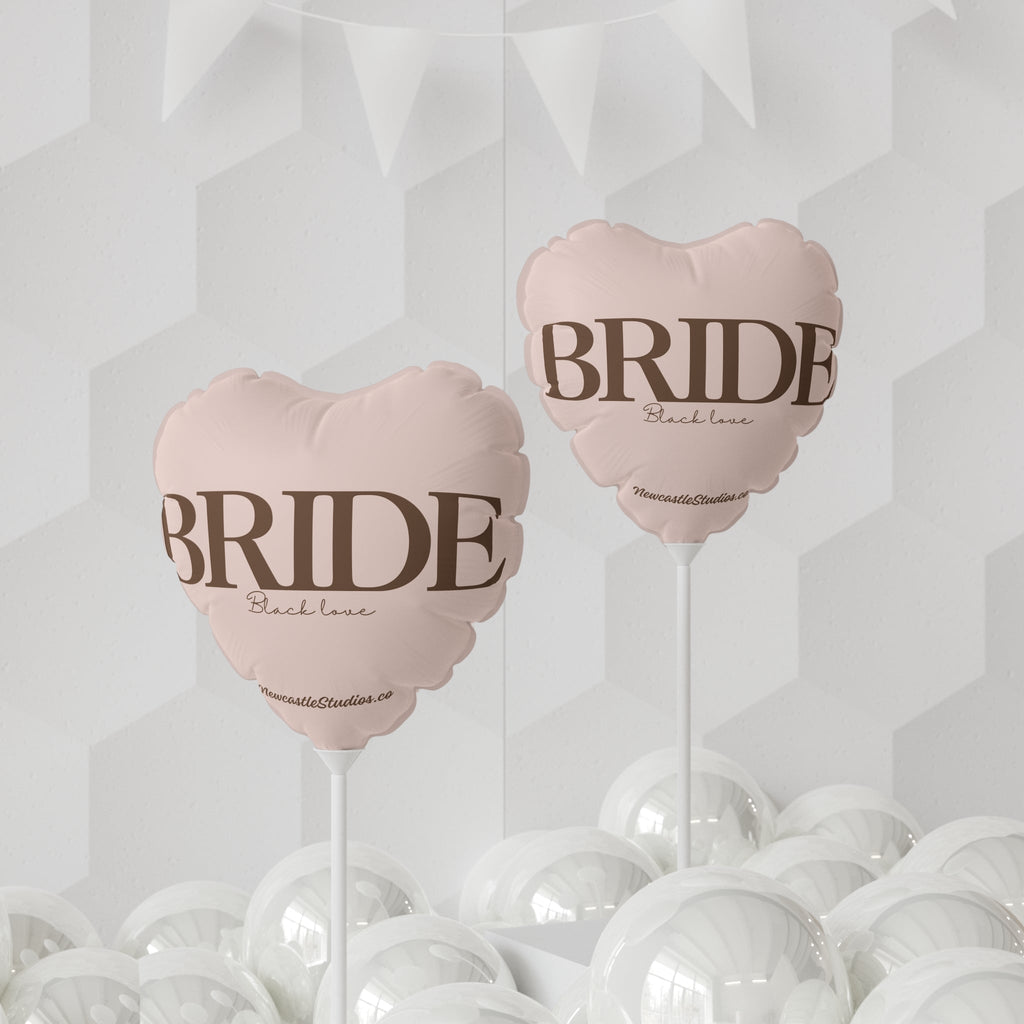 "Bride Black Love Balloon (11 in)