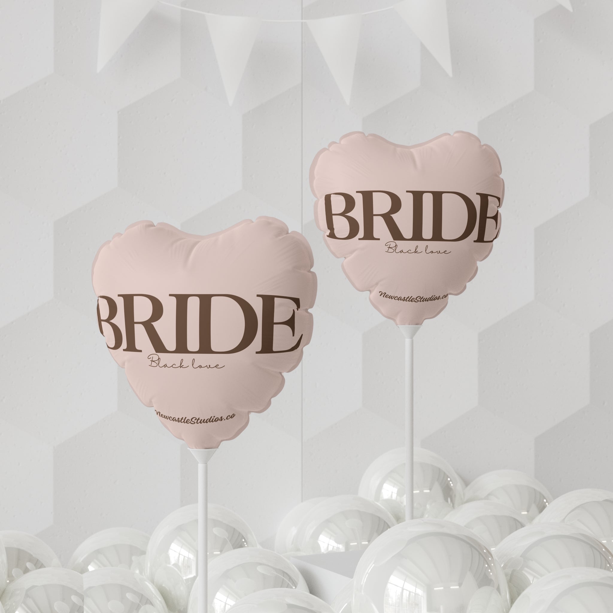 "Bride Black Love Balloon (11 in)
