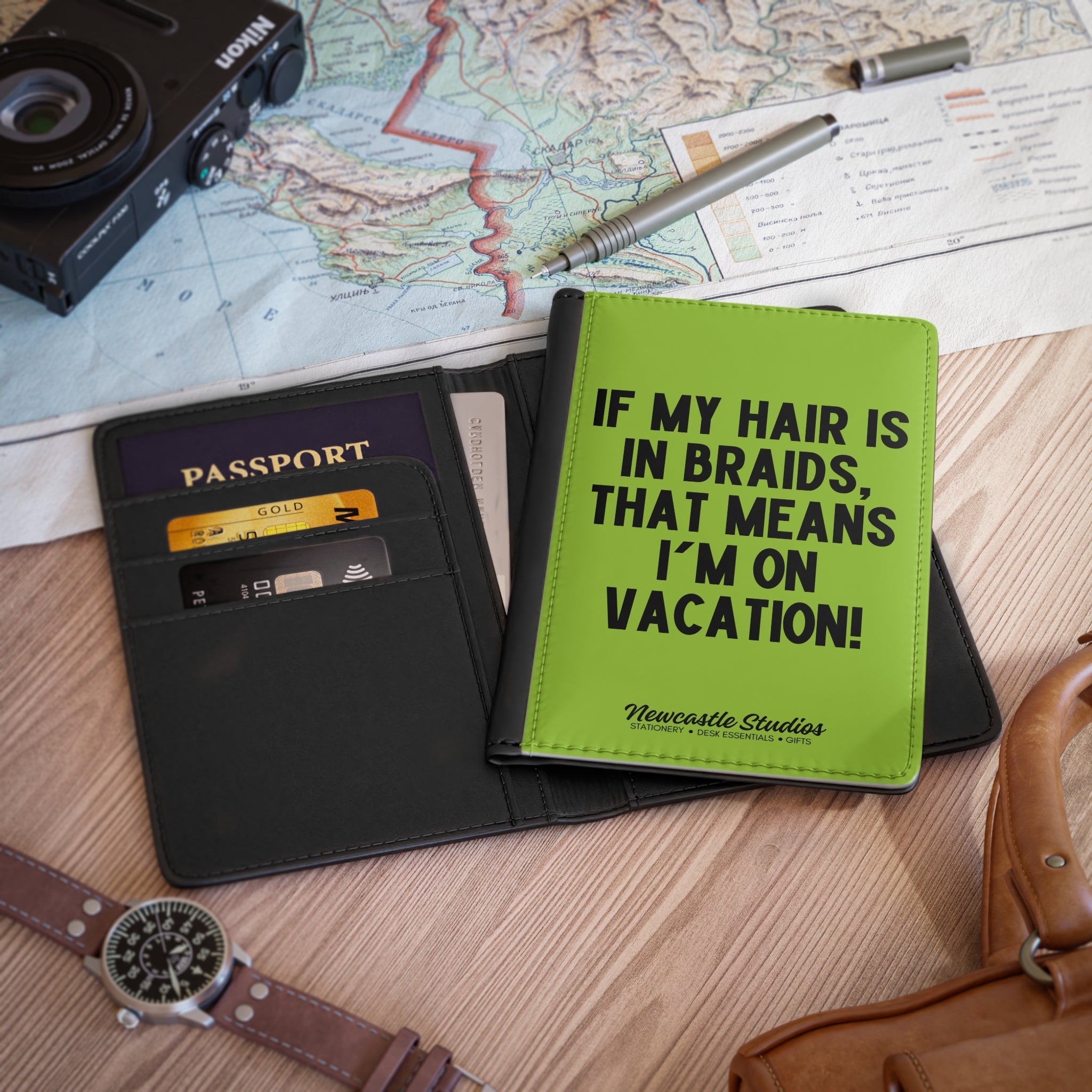 "I'm on Vacation #2" Passport Cover/Holder