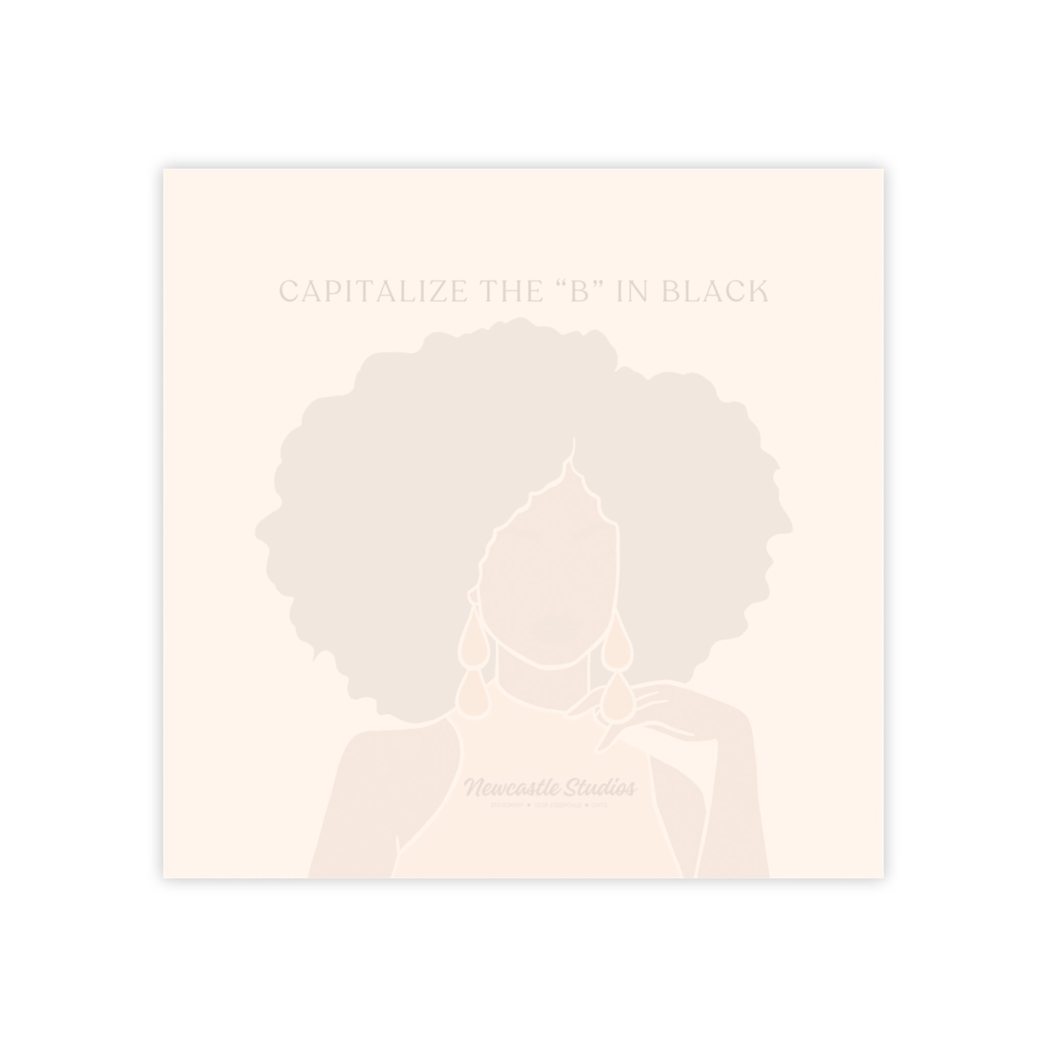 "Capitalize the 'B' in Black #1" Post-it® Notepad (Various Sizes)