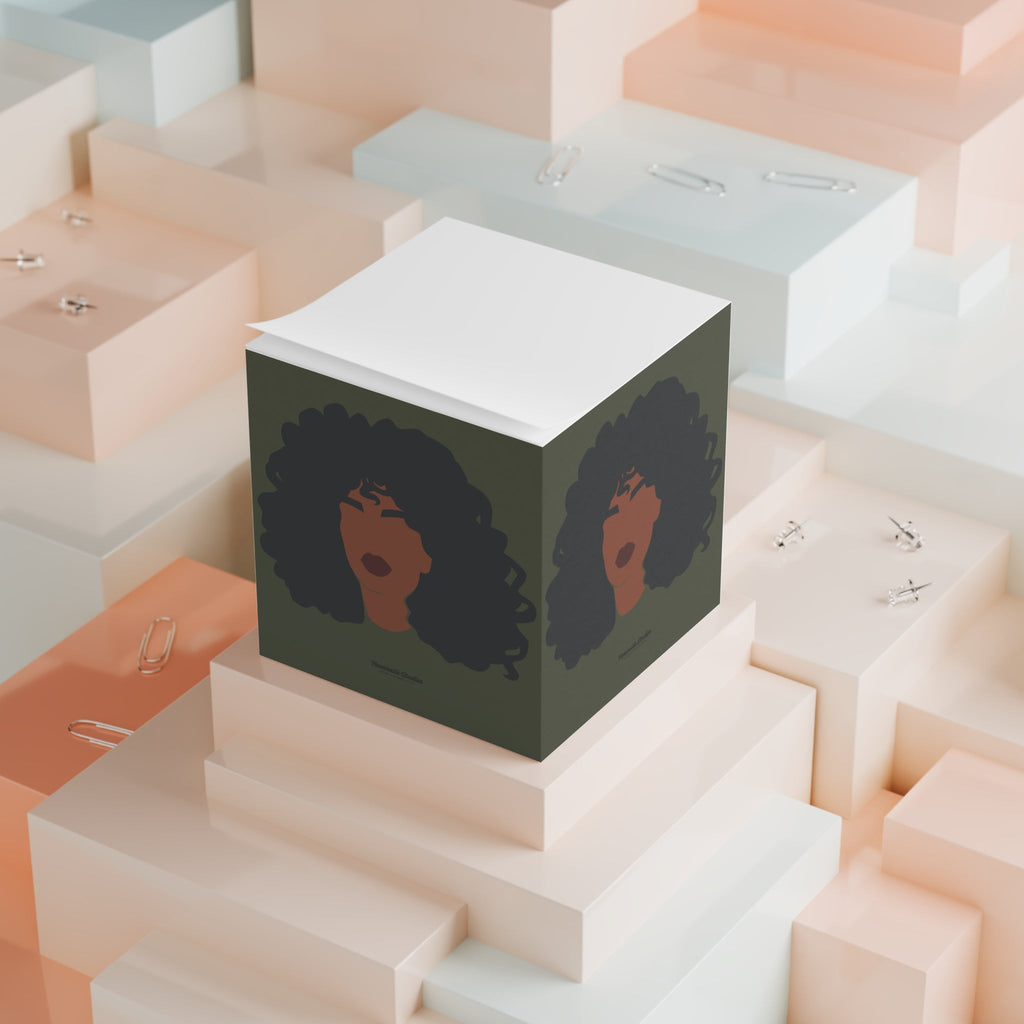 "Big Hair, Don't Care Note Cube