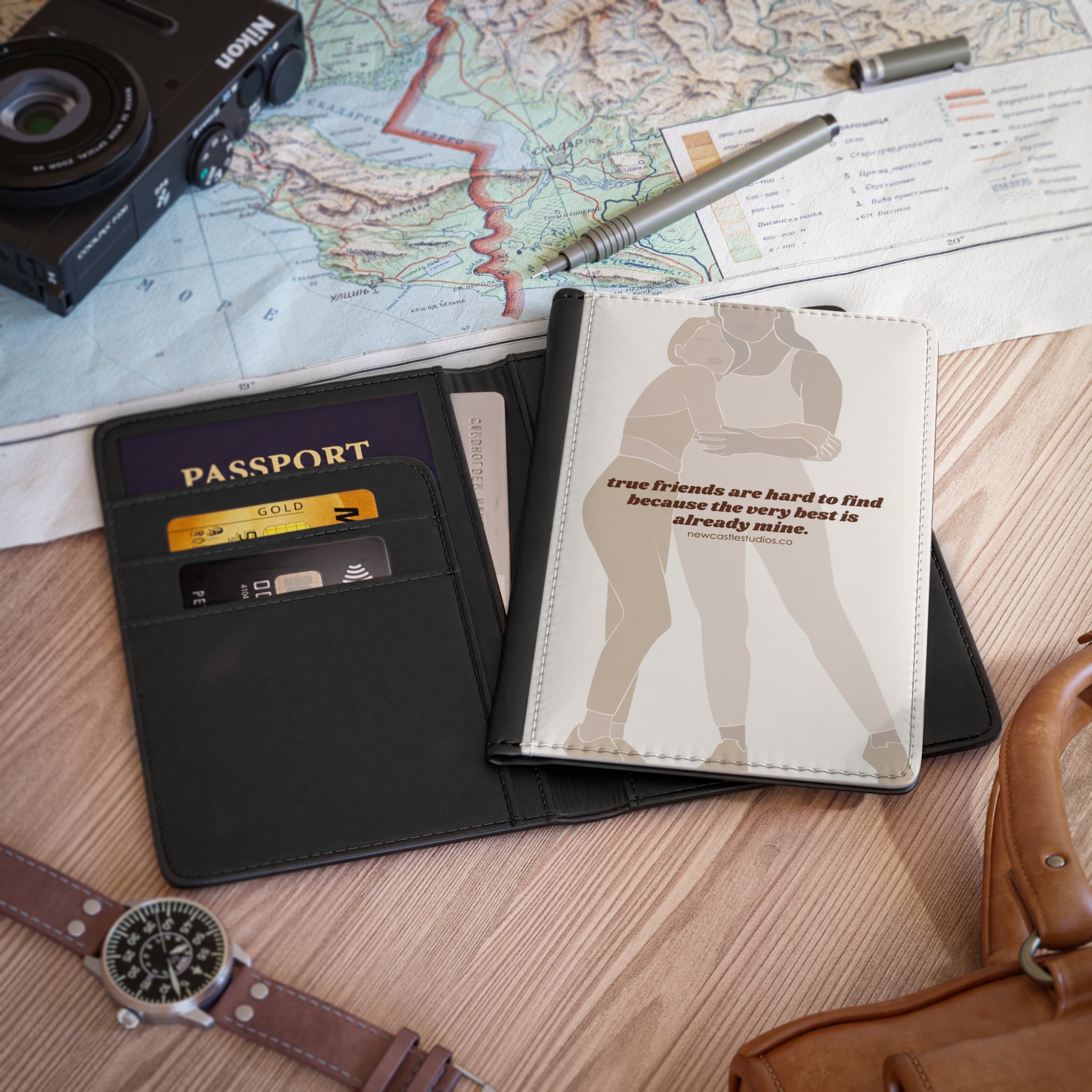 "True Friends" Passport Cover