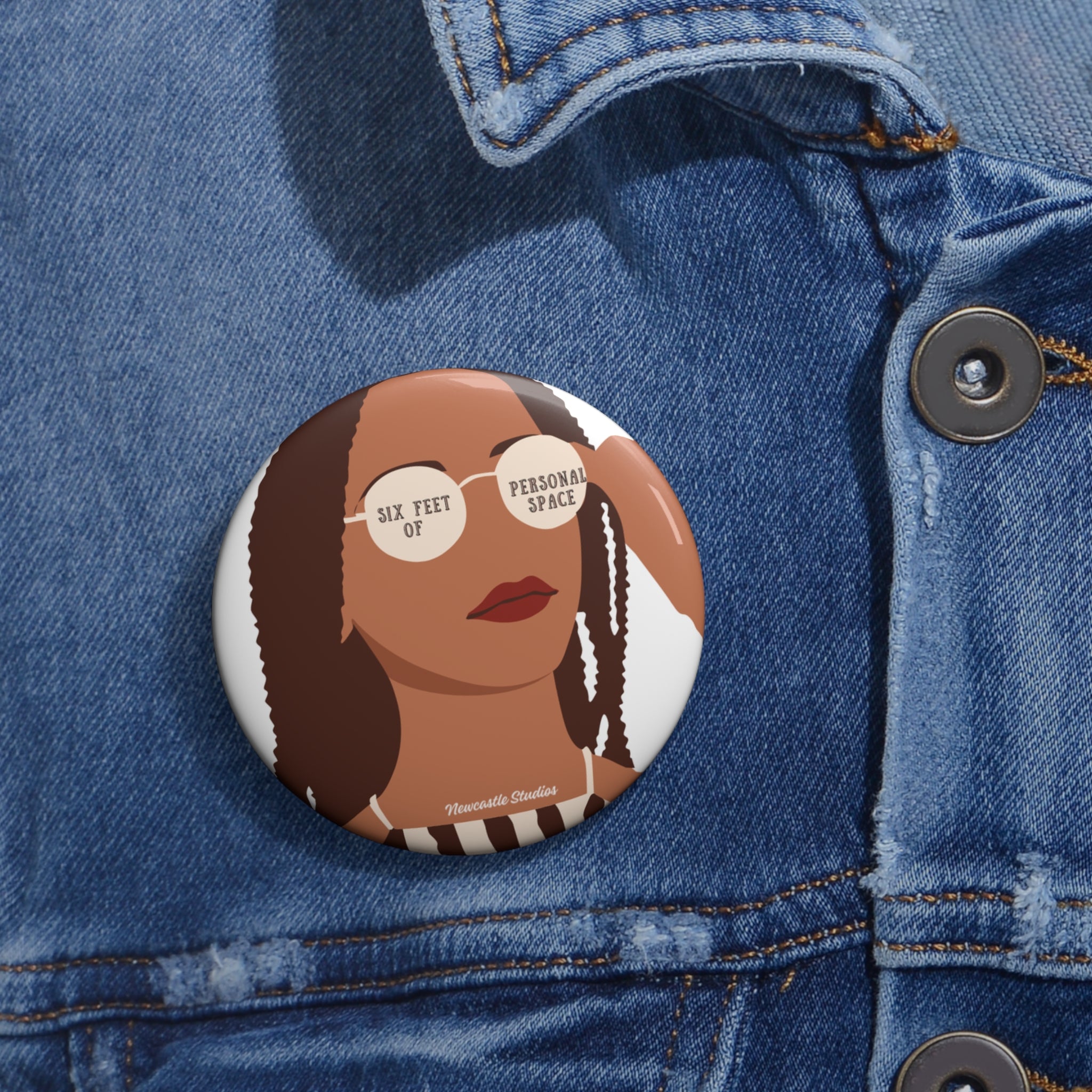 "Personal Space" Pin Button