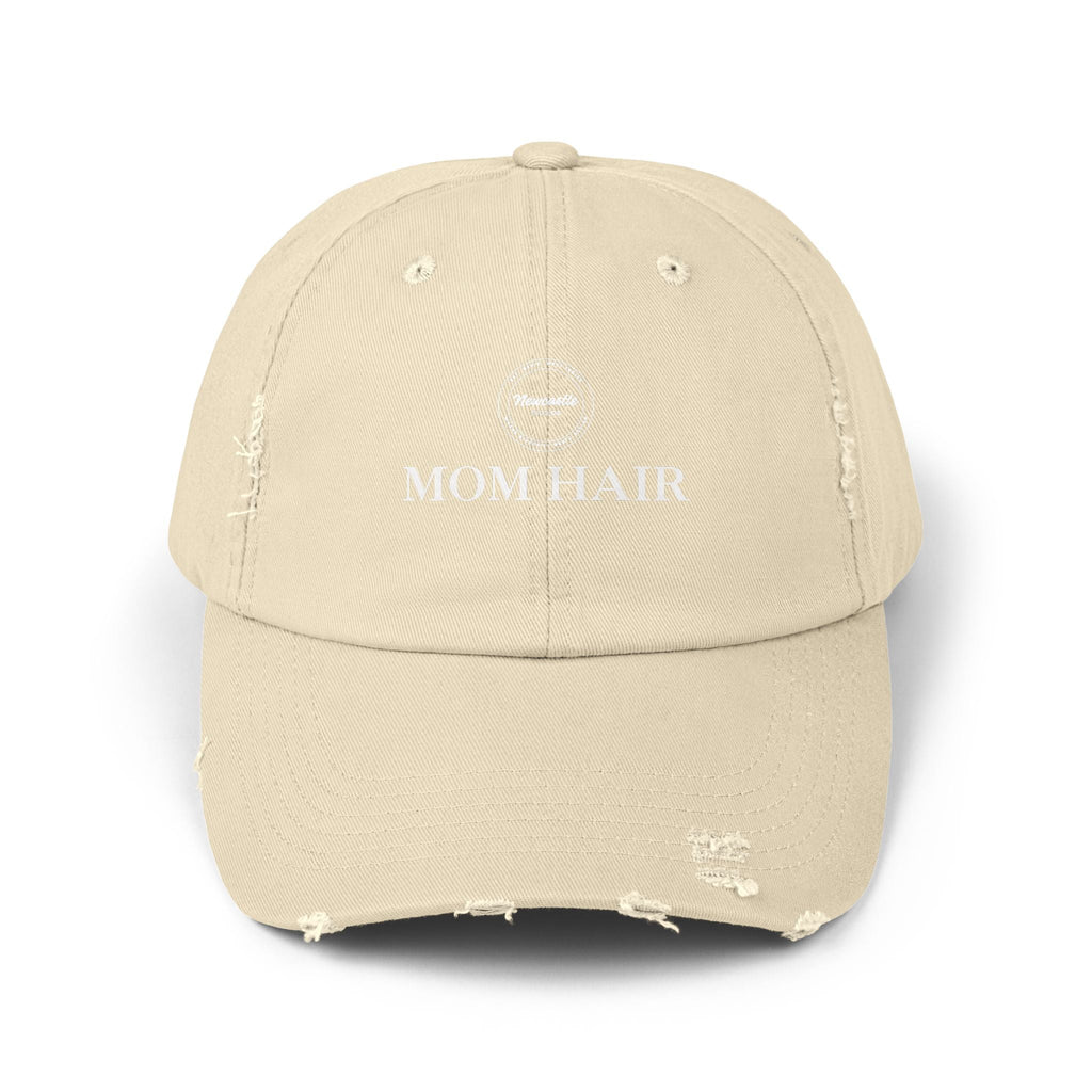 "Mom Hair" Distressed Hat