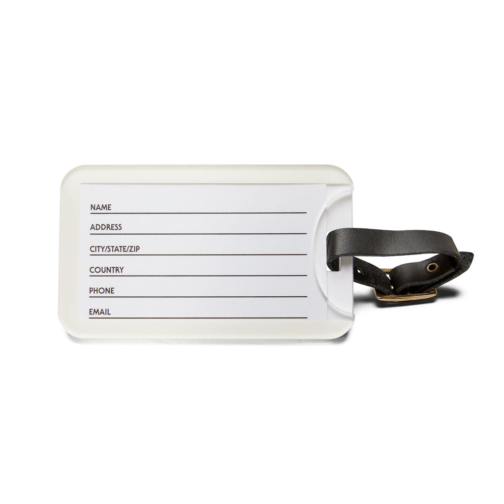 Personalized "Travel is Therapy" Luggage Tag
