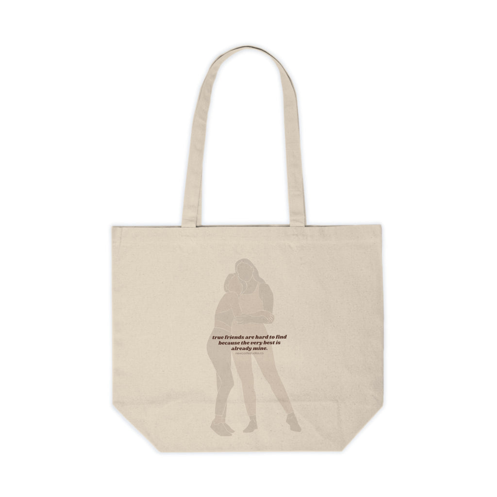 "True Friends" Canvas Shopping Tote