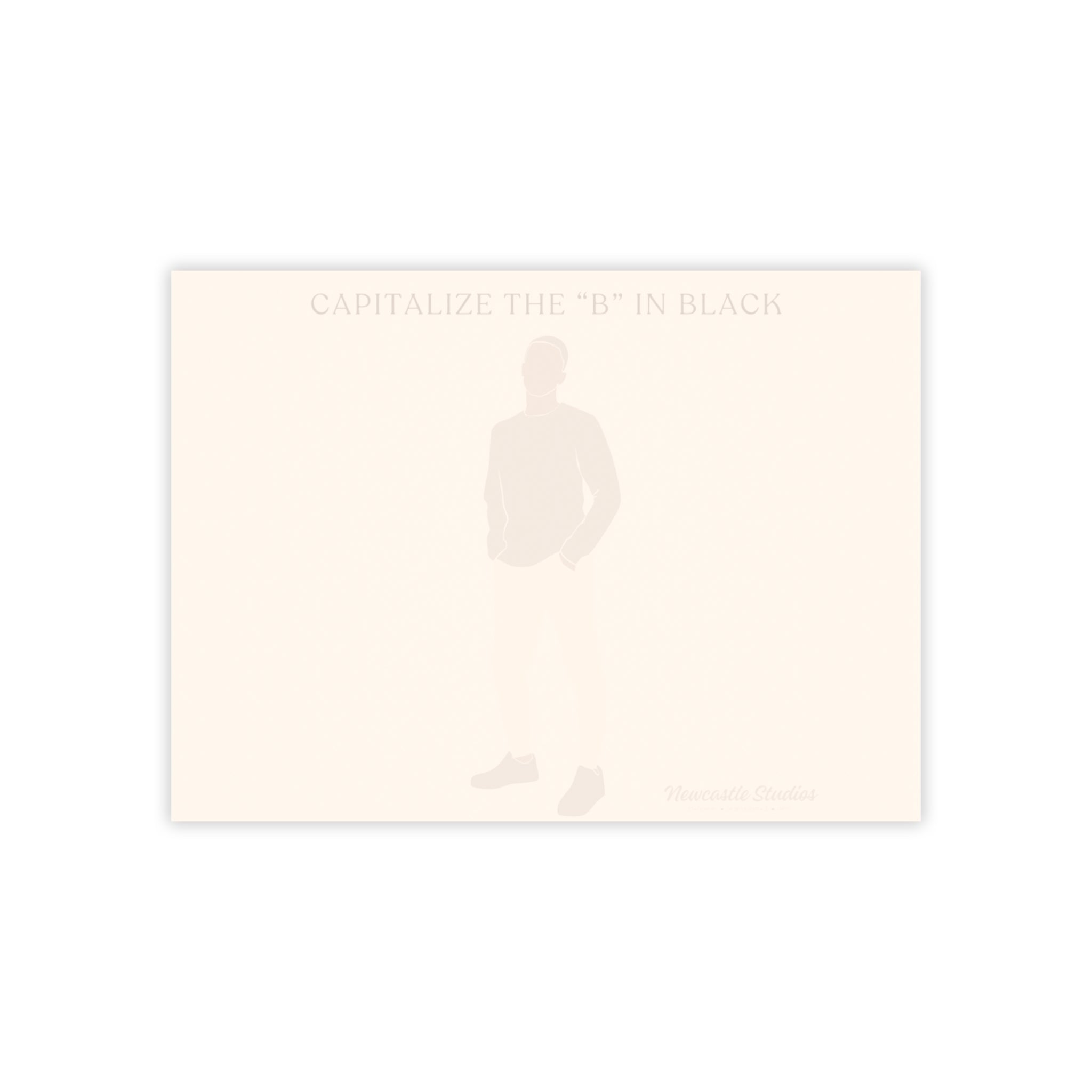 "Capitalize the 'B' in Black #1" Post-it® Notepad (Various Sizes)