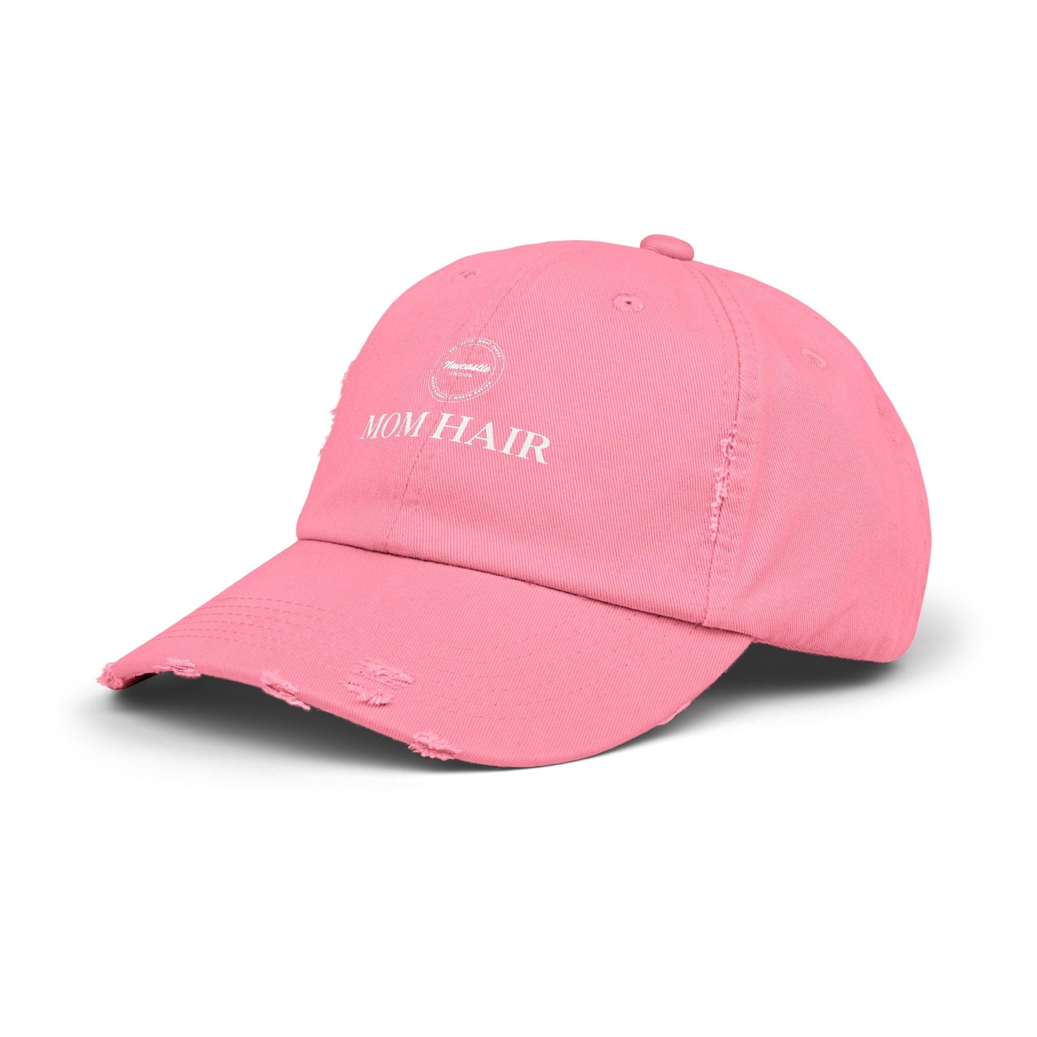 "Mom Hair" Distressed Hat
