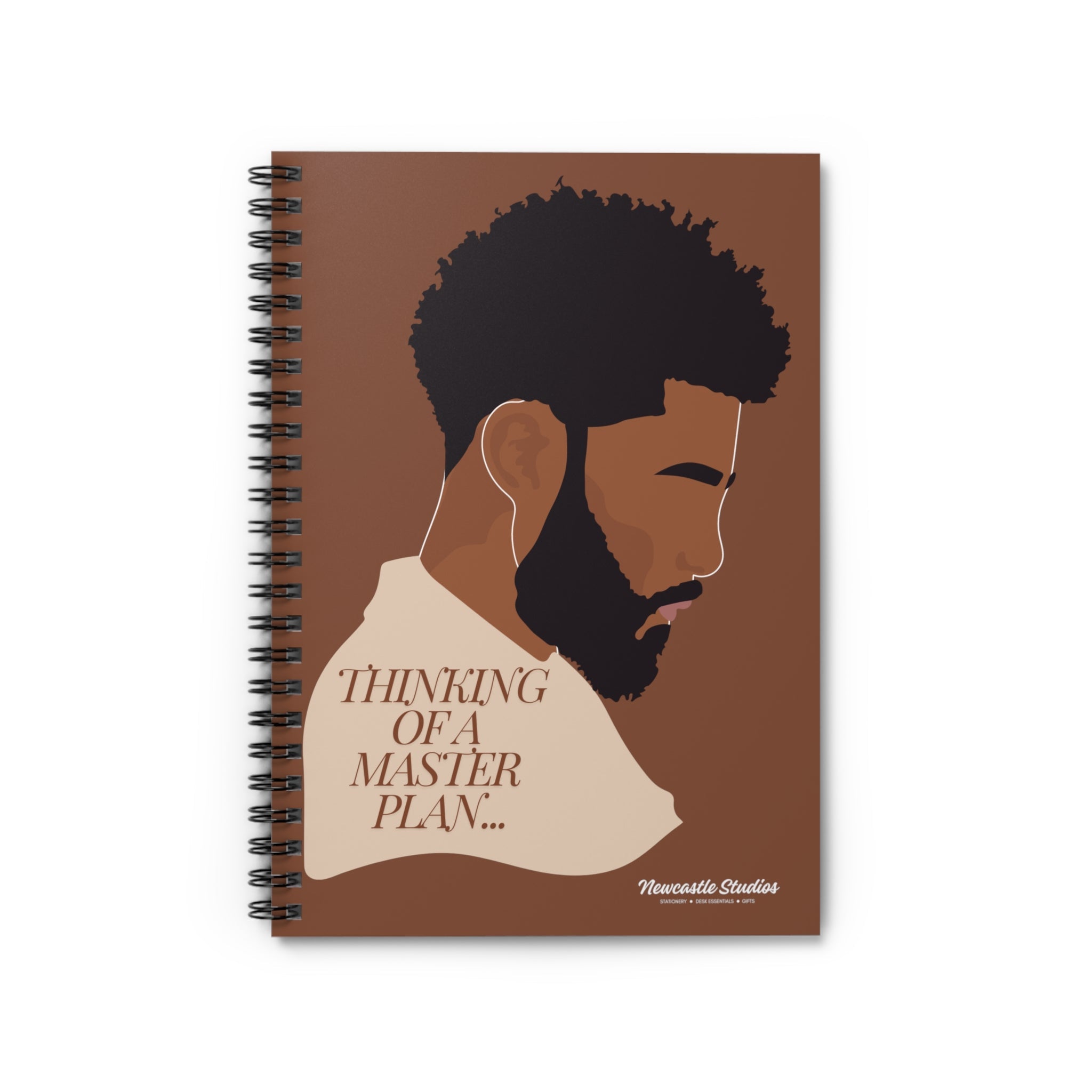 "Thinking of a Master Plan" Spiral Notebook