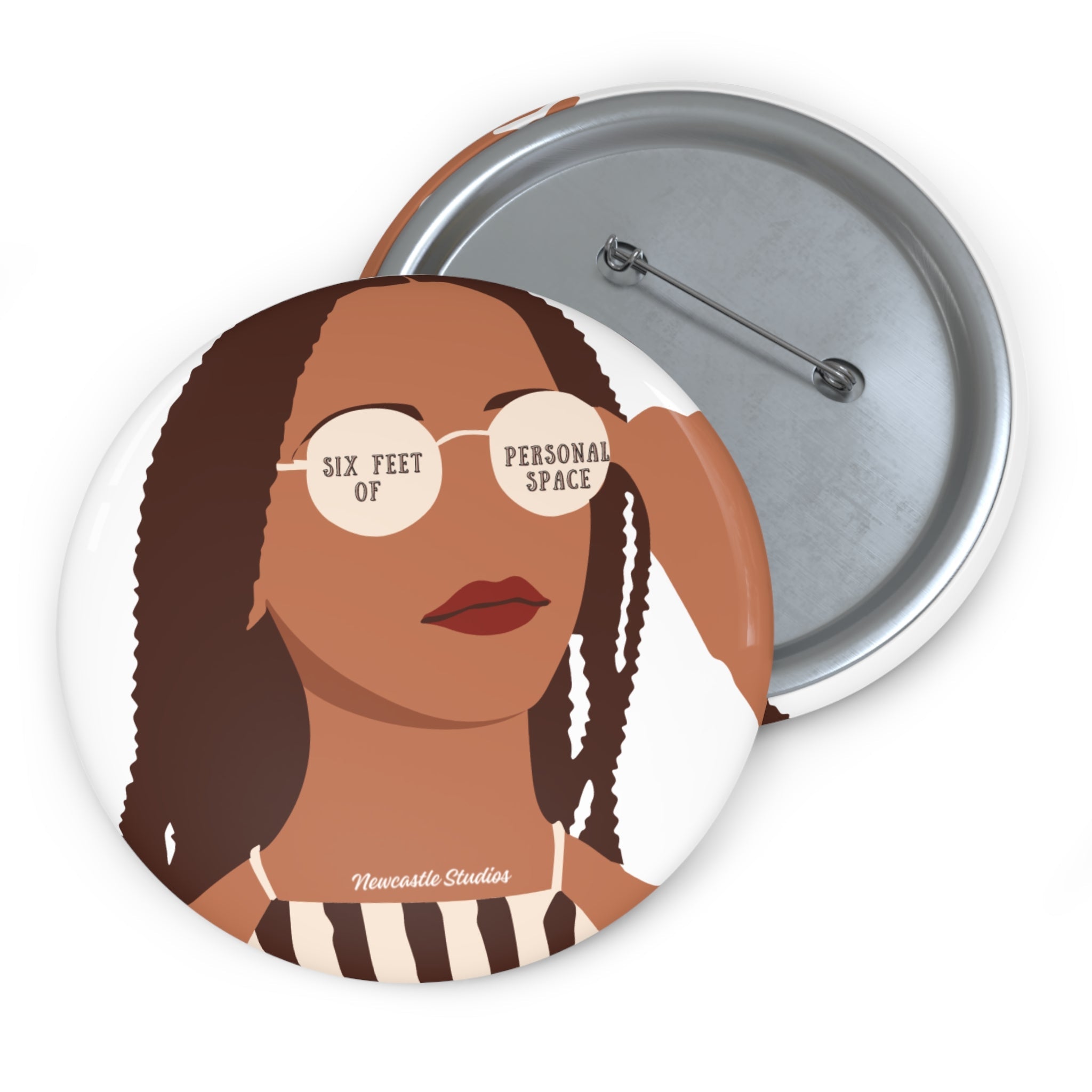 "Personal Space" Pin Button