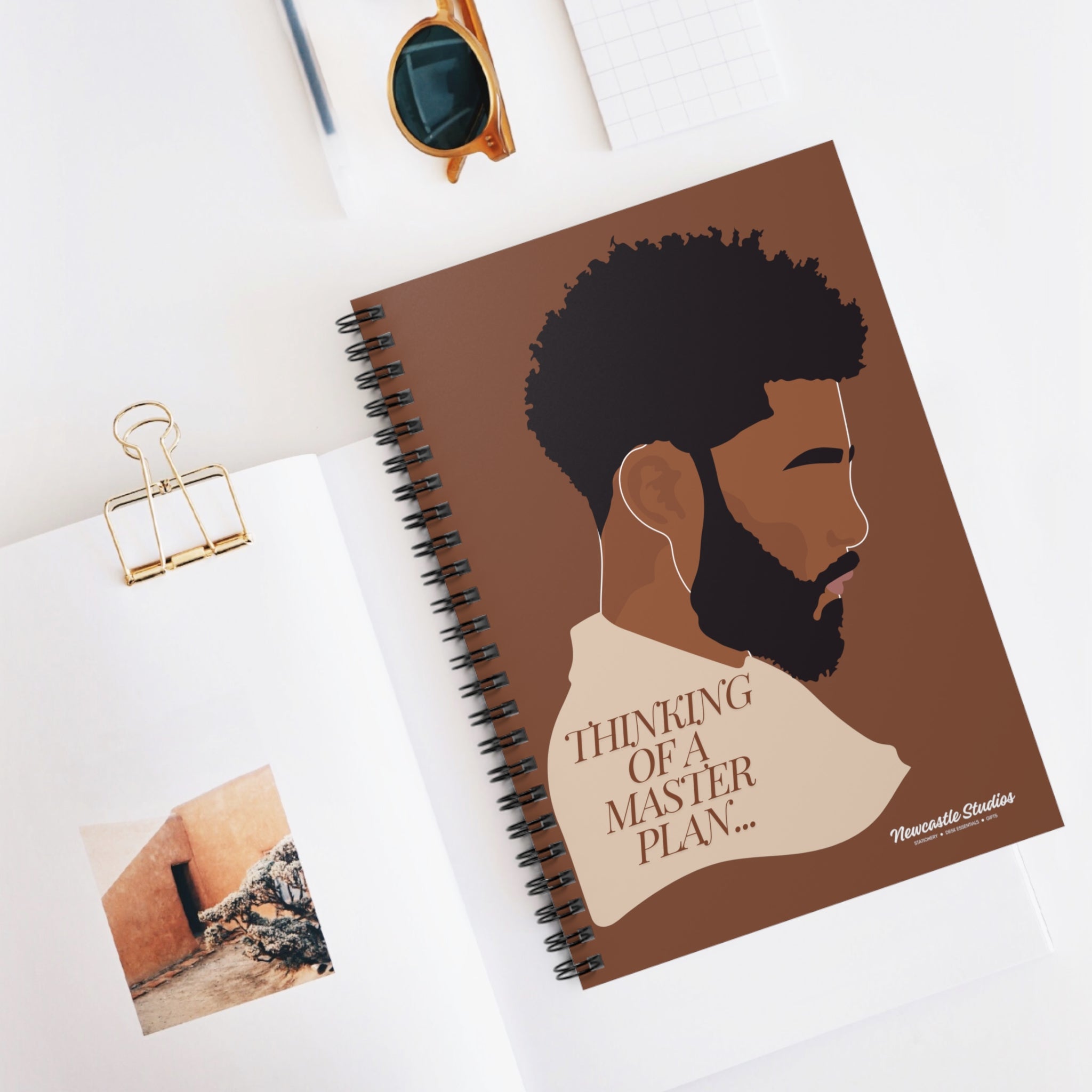 "Thinking of a Master Plan" Spiral Notebook